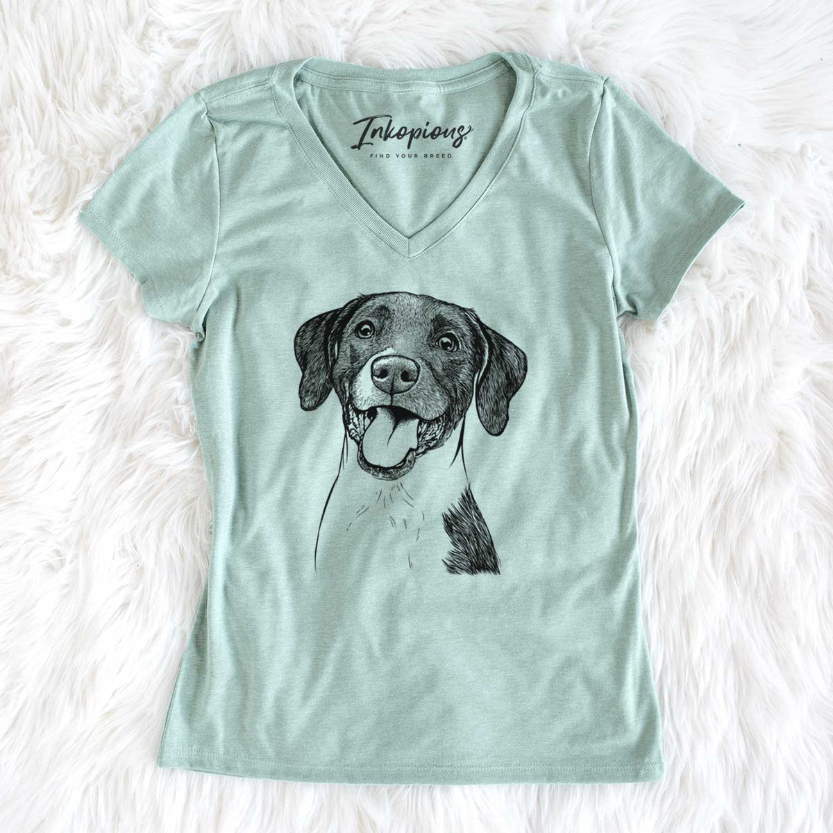 Bare Harper the Mixed Breed - Women&#39;s V-neck Shirt