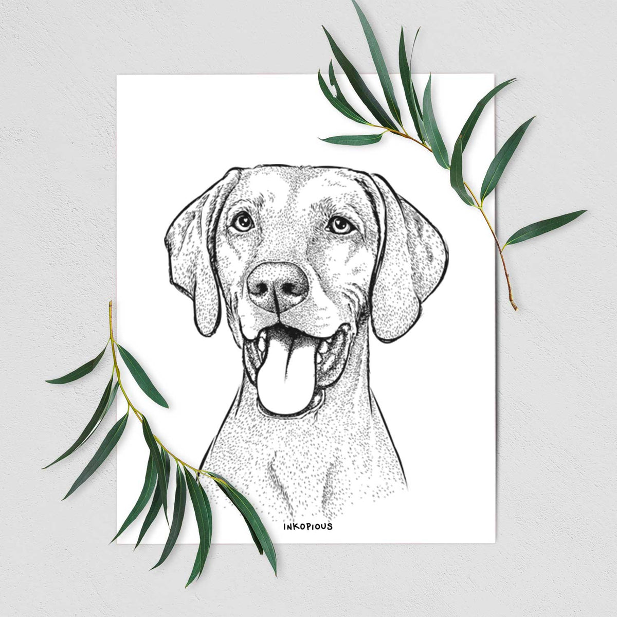 Harper the Vizsla Art Print