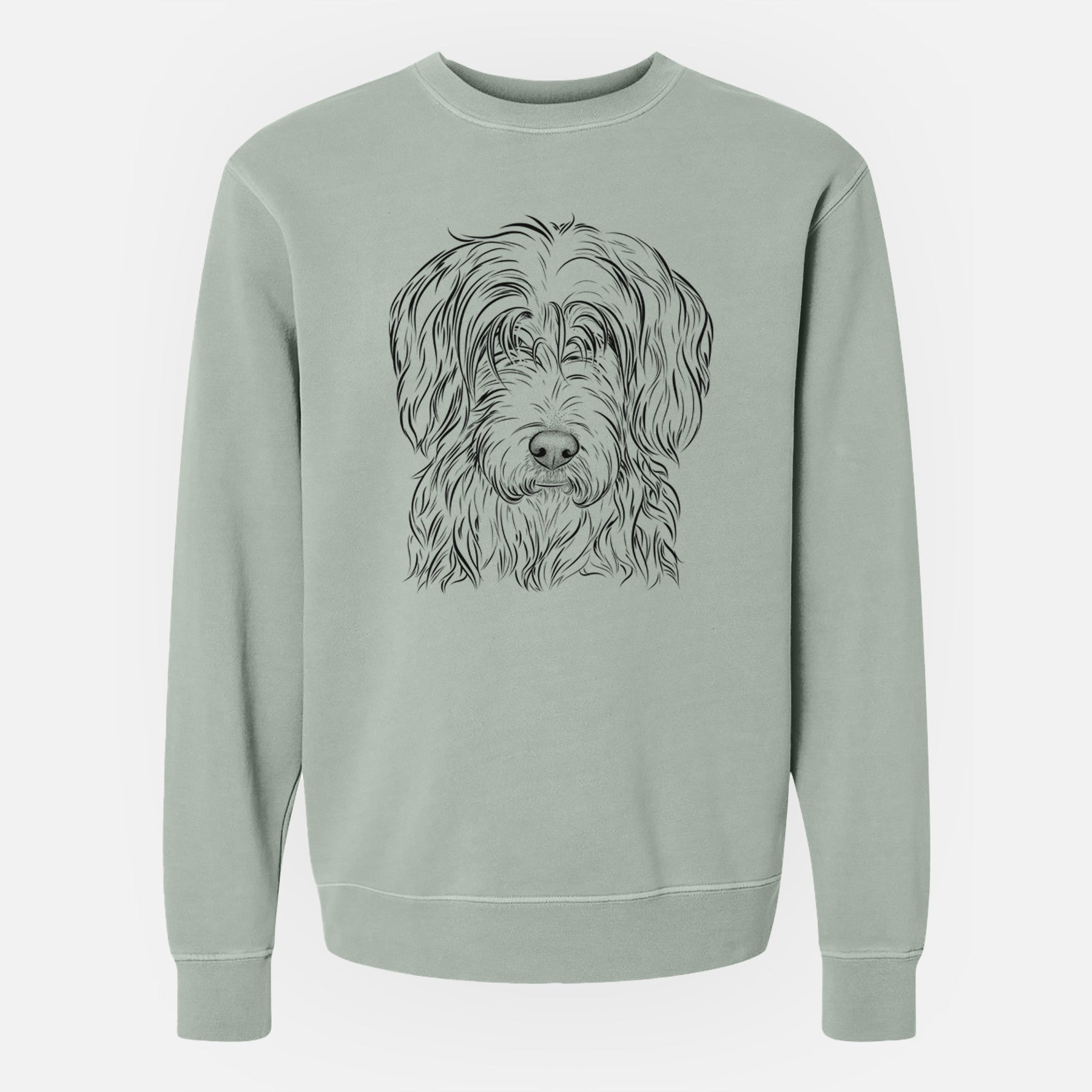 Bare Harry the Mixed Breed - Unisex Pigment Dyed Crew Sweatshirt