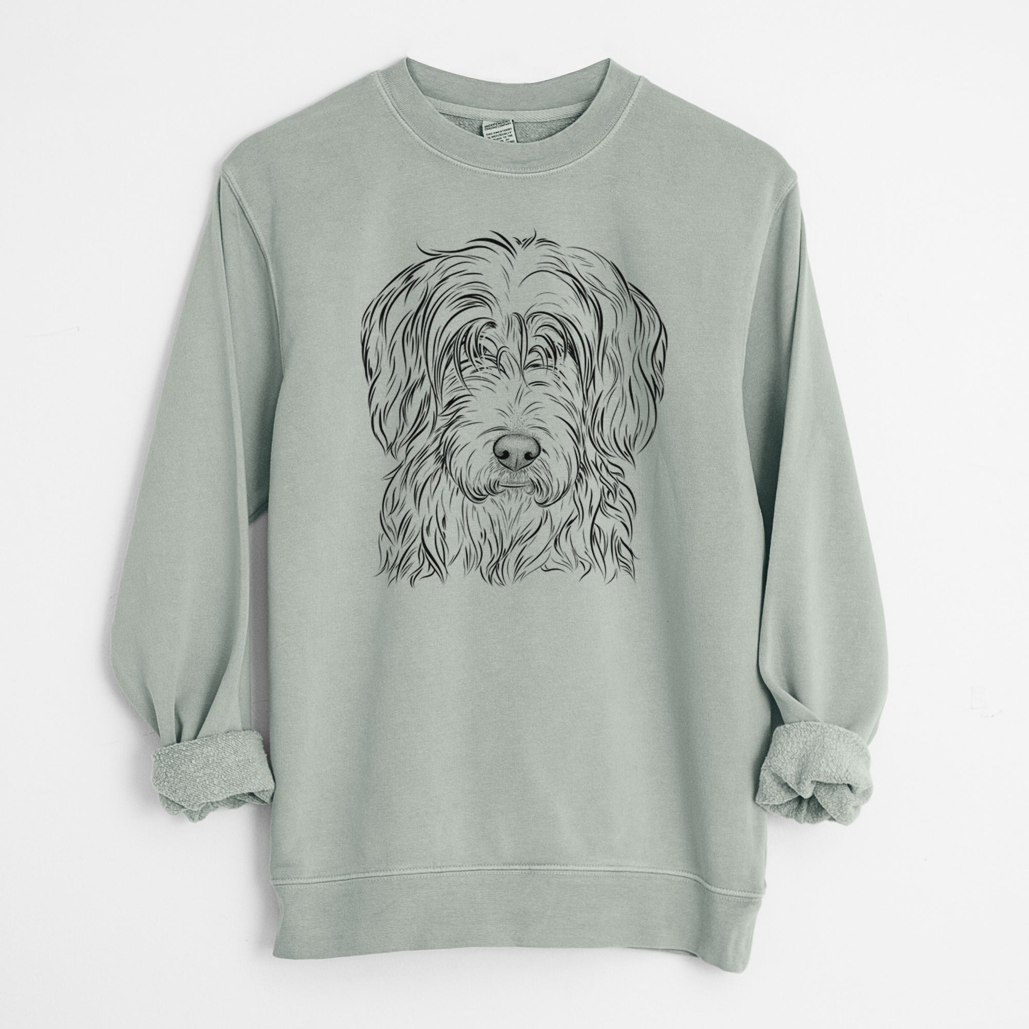 Bare Harry the Mixed Breed - Unisex Pigment Dyed Crew Sweatshirt