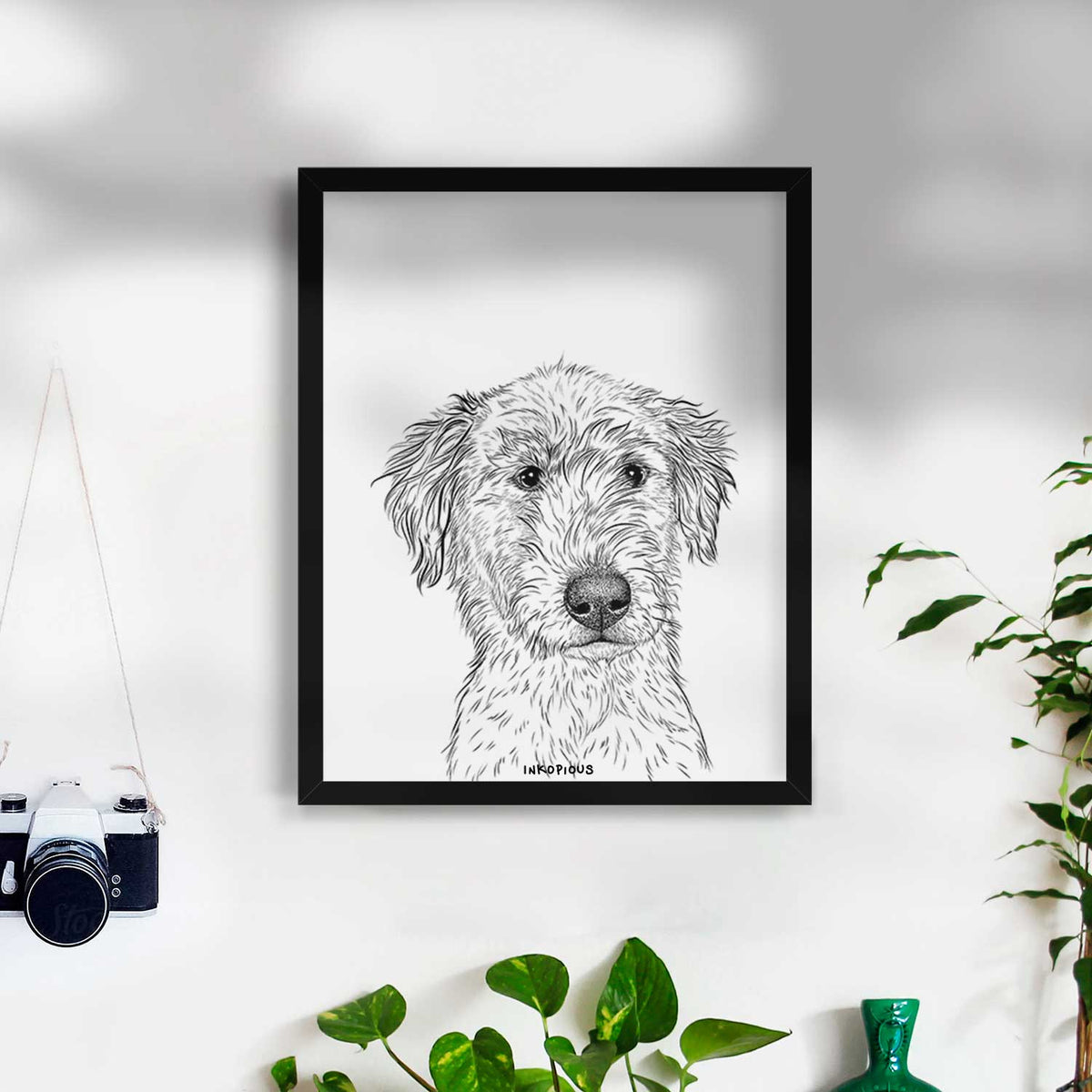 Harry the Mixed Breed Puppy Art Print