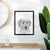 Harry the Mixed Breed Puppy Art Print