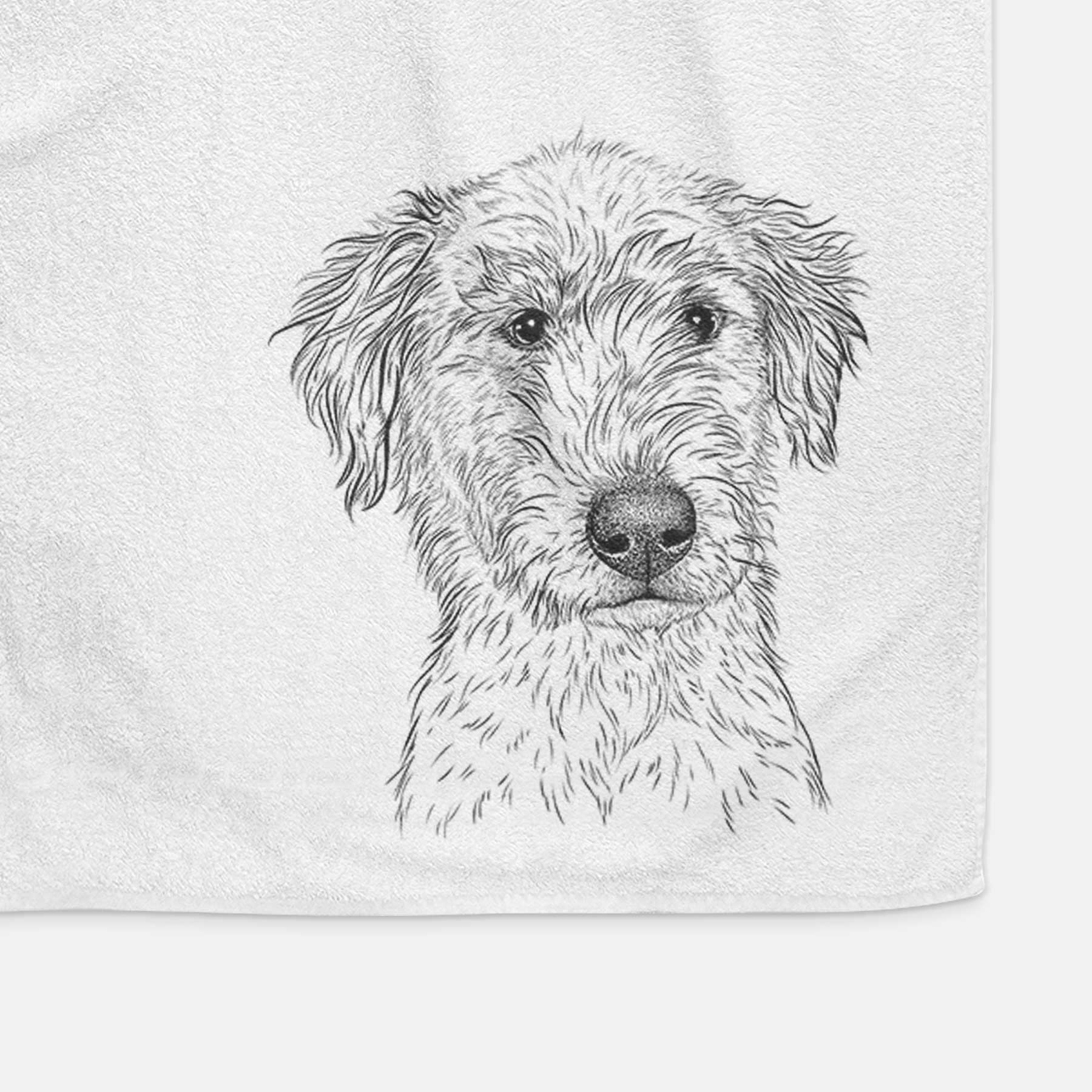 Harry the Mixed Breed Puppy Decorative Hand Towel