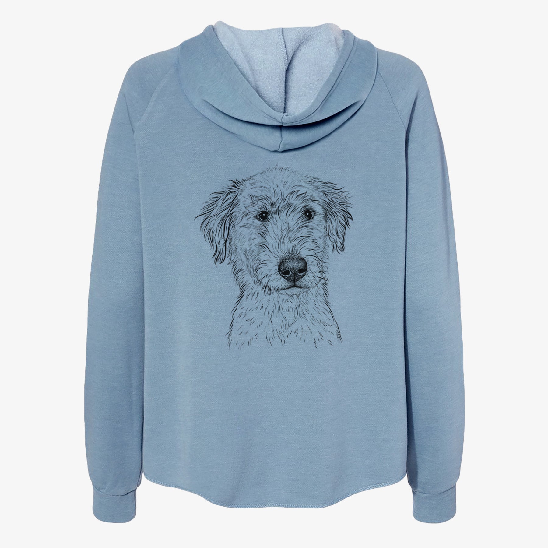 Harry the Mixed Breed Puppy - Women's Cali Wave Zip-Up Sweatshirt