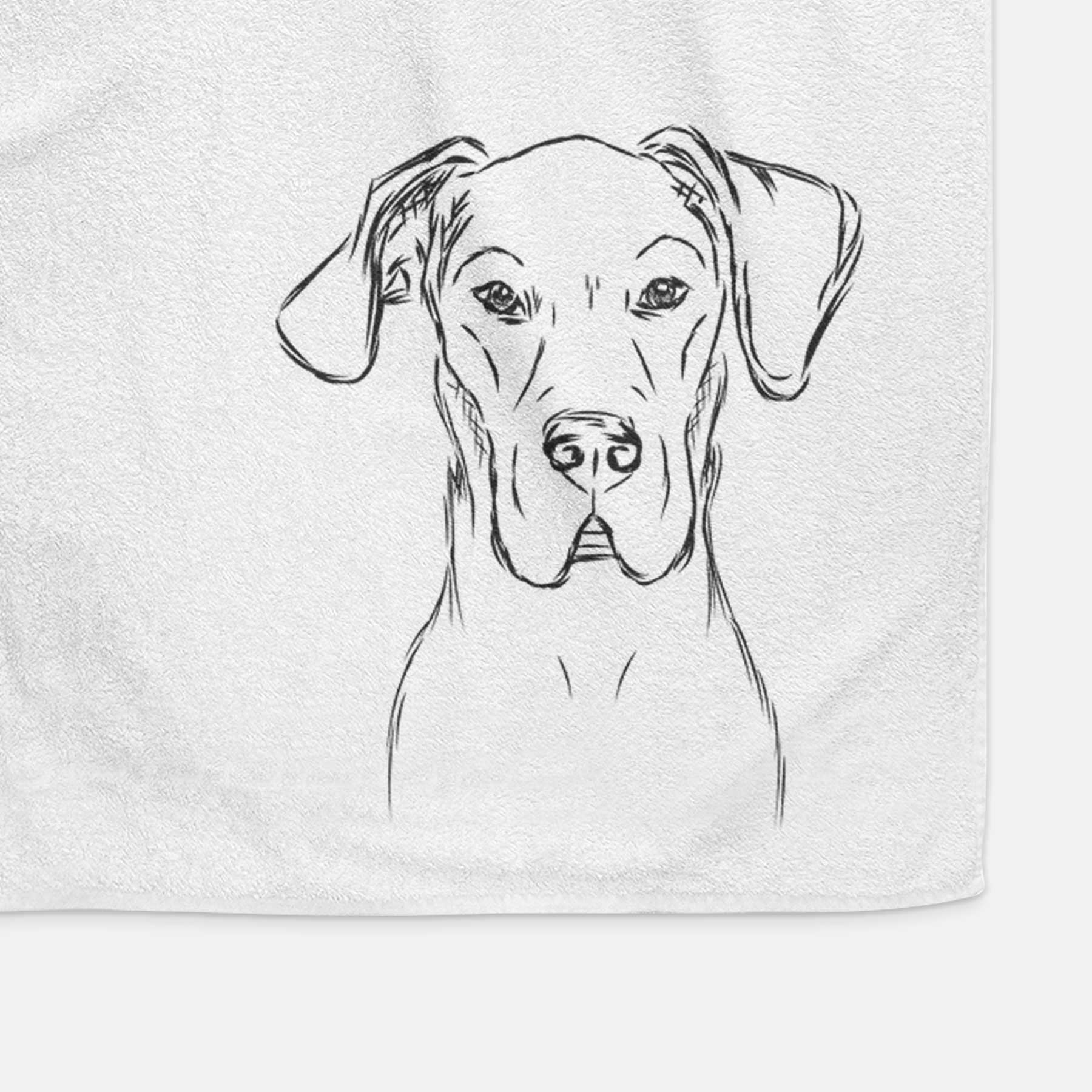 Harvey the Great Dane Decorative Hand Towel