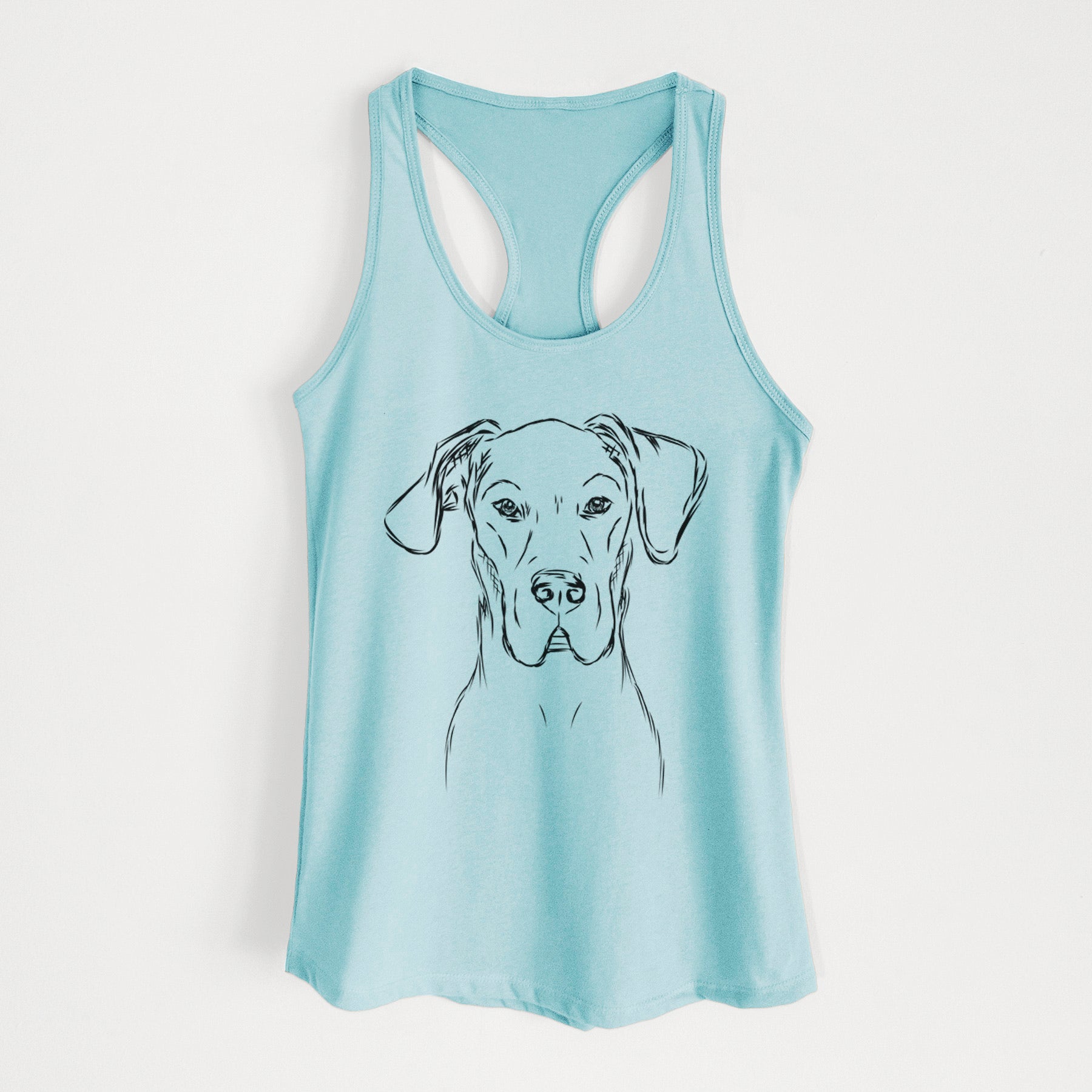 Harvey the Great Dane - Women's Racerback Tanktop