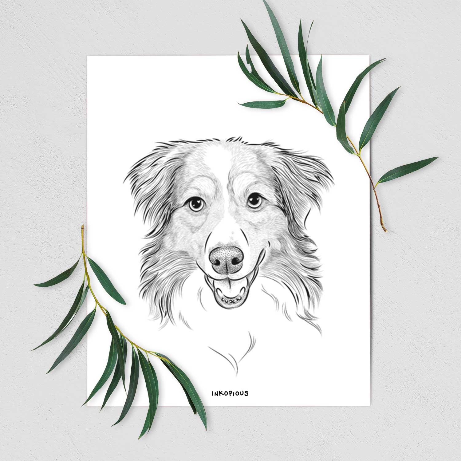 Hattie the Australian Shepherd Art Print