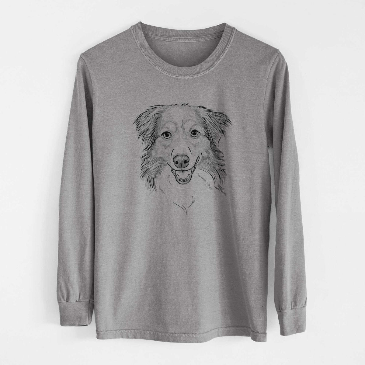 Bare Hattie the Australian Shepherd - Heavyweight 100% Cotton Long Sleeve