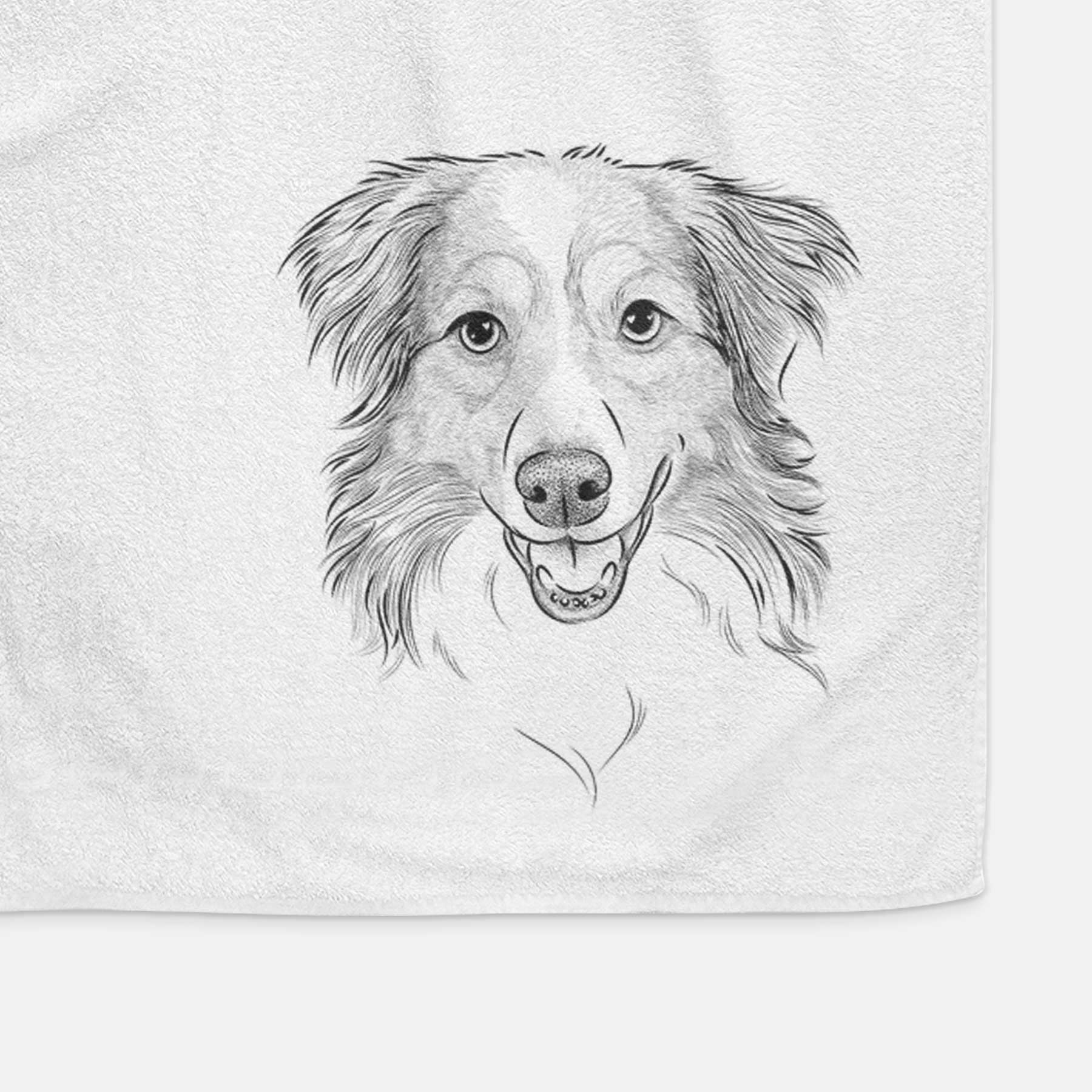 Hattie the Australian Shepherd Decorative Hand Towel