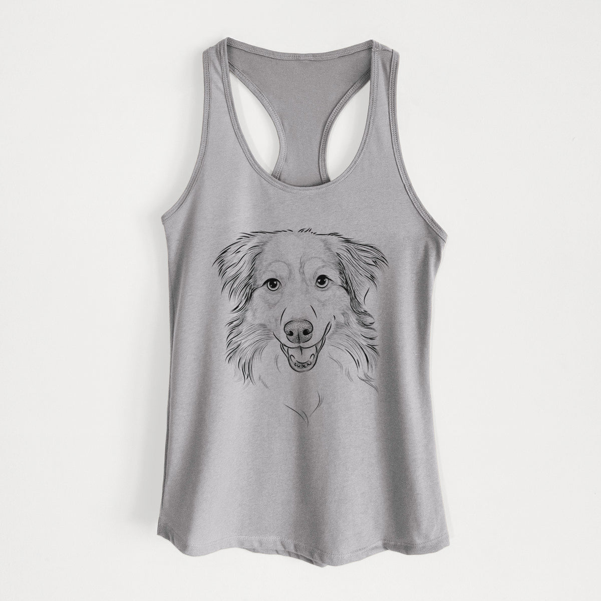 Hattie the Australian Shepherd - Women&#39;s Racerback Tanktop