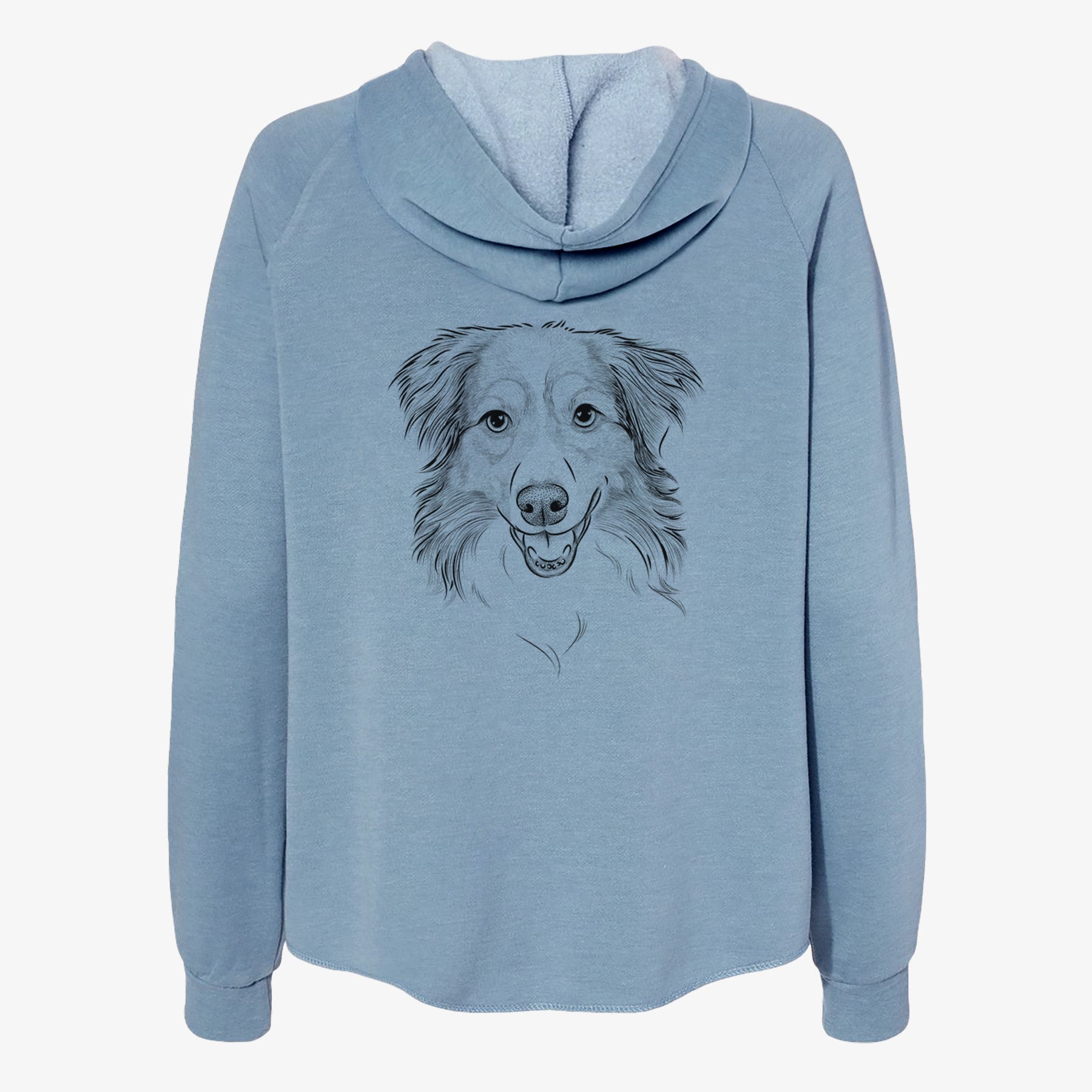 Hattie the Australian Shepherd - Women's Cali Wave Zip-Up Sweatshirt