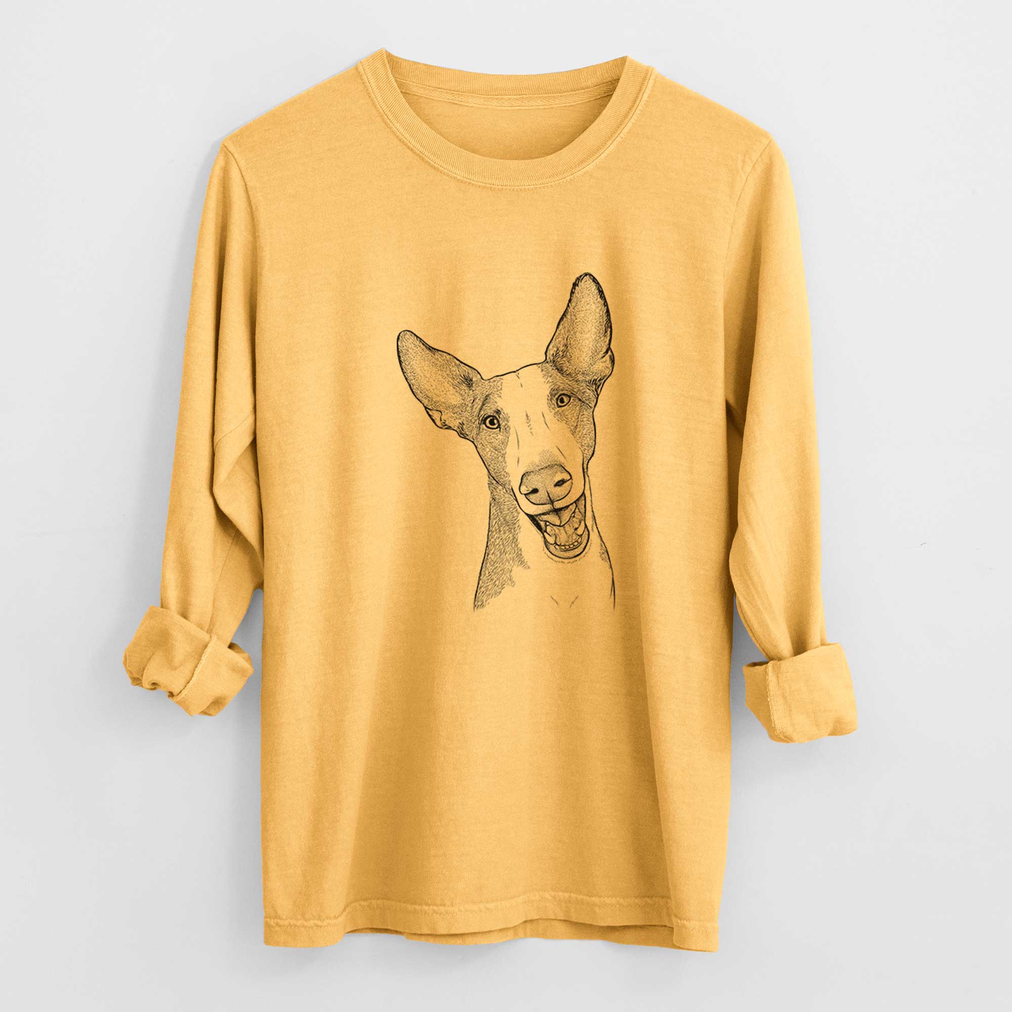 Bare Havok the Ibizan Hound - Heavyweight 100% Cotton Long Sleeve