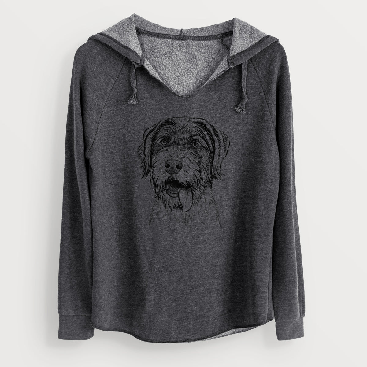 Bare Hazel the German Wirehaired Pointer Mix - Cali Wave Hooded Sweatshirt