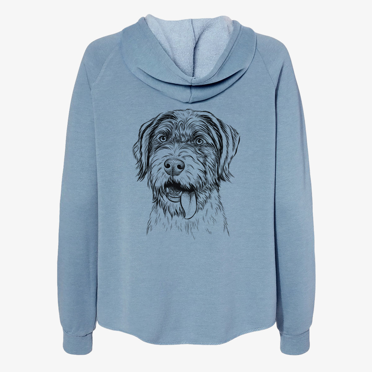 Hazel the German Wirehaired Pointer Mix - Women's Cali Wave Zip-Up Sweatshirt