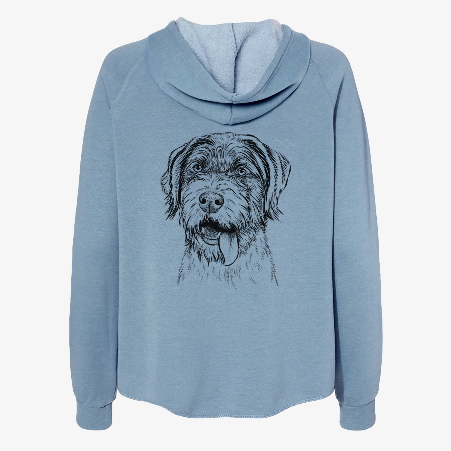 Hazel the German Wirehaired Pointer Mix - Women's Cali Wave Zip-Up Sweatshirt