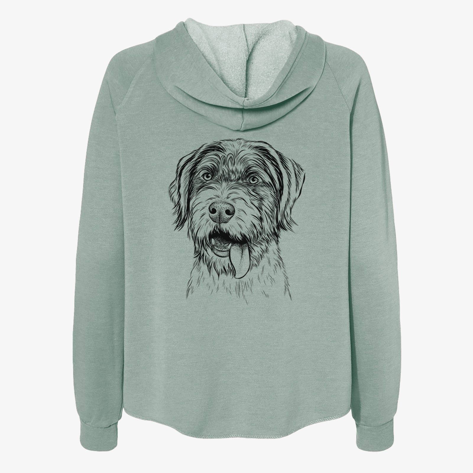 Hazel the German Wirehaired Pointer Mix - Women's Cali Wave Zip-Up Sweatshirt