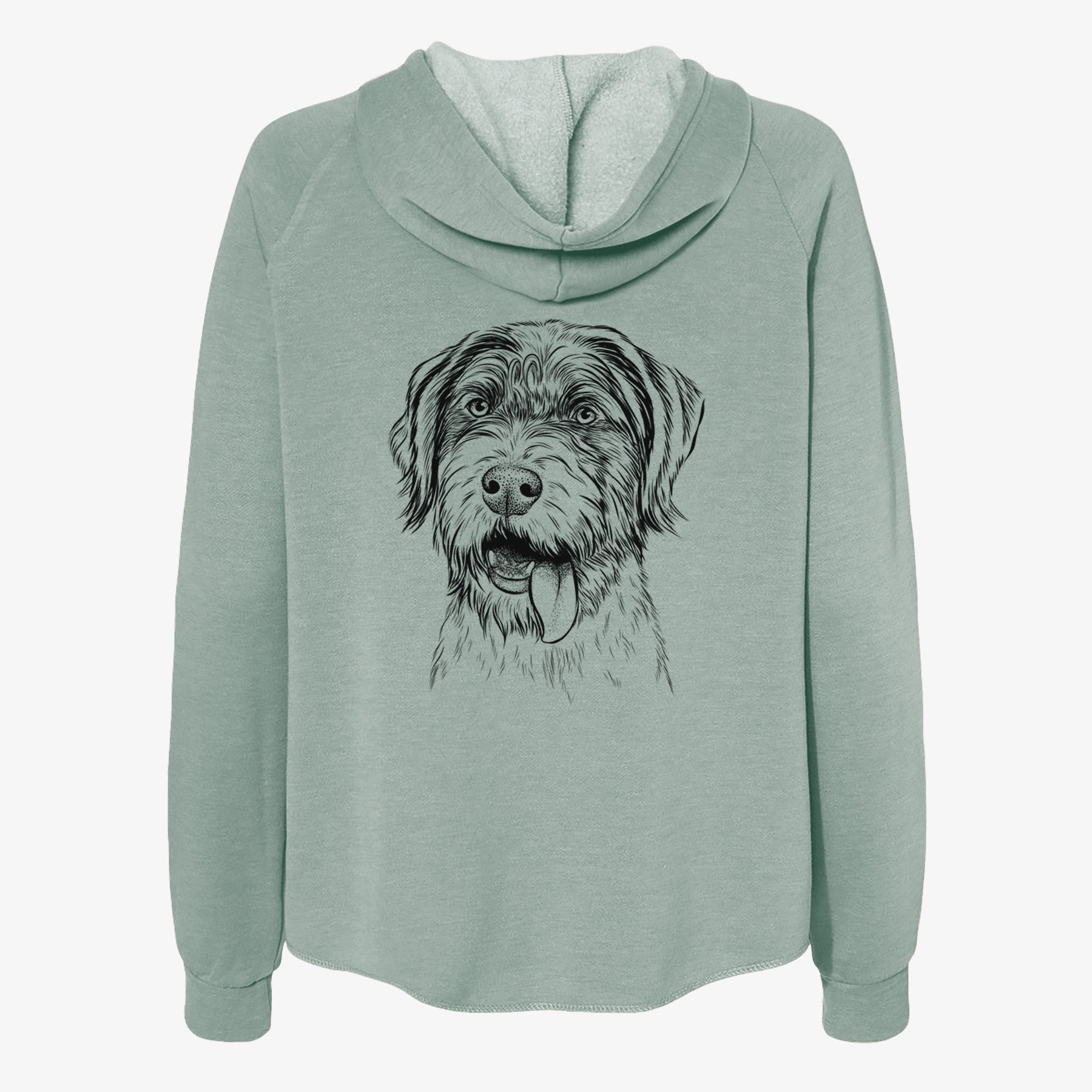 Hazel the German Wirehaired Pointer Mix - Women's Cali Wave Zip-Up Sweatshirt