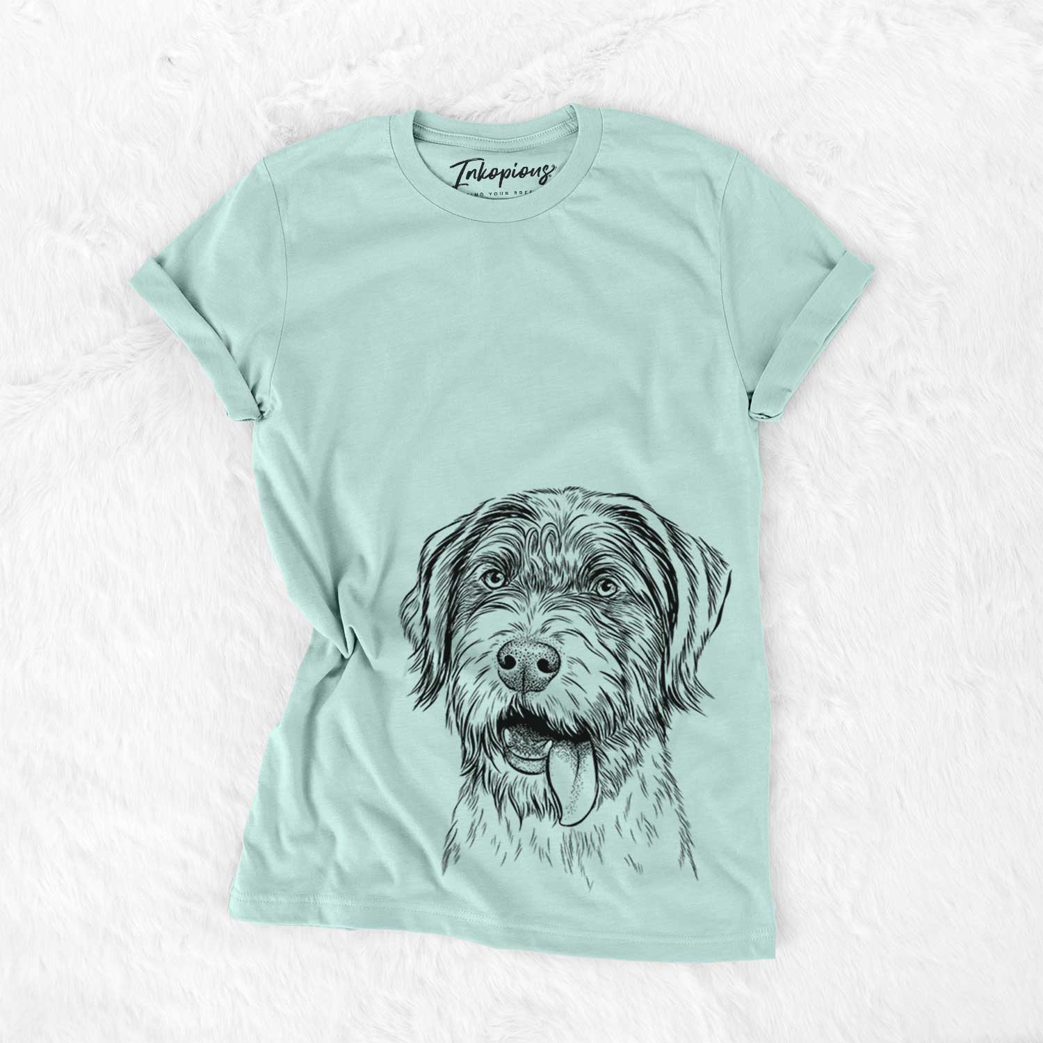 Bare Hazel the German Wirehaired Pointer Mix - Unisex Crewneck