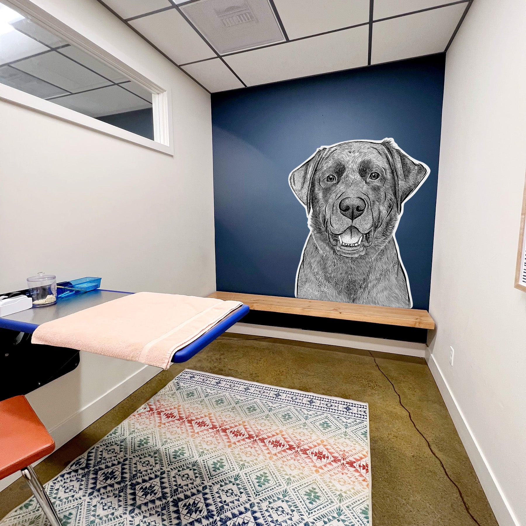 Heath the Black Lab - Wall Decal