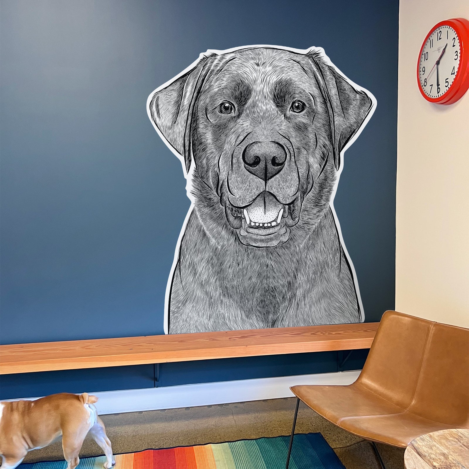 Heath the Black Lab - Wall Decal