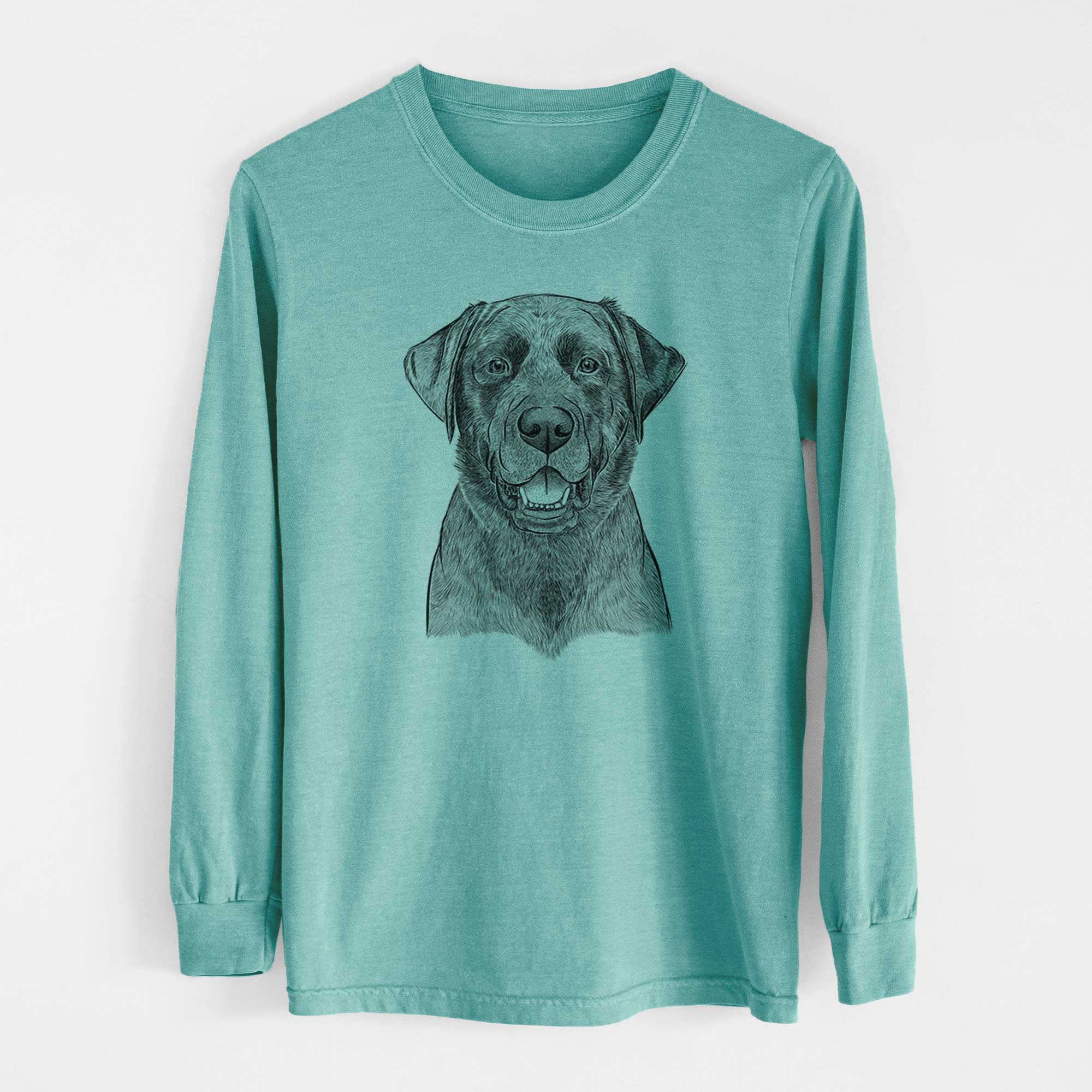 Bare Heath the Black Lab - Heavyweight 100% Cotton Long Sleeve