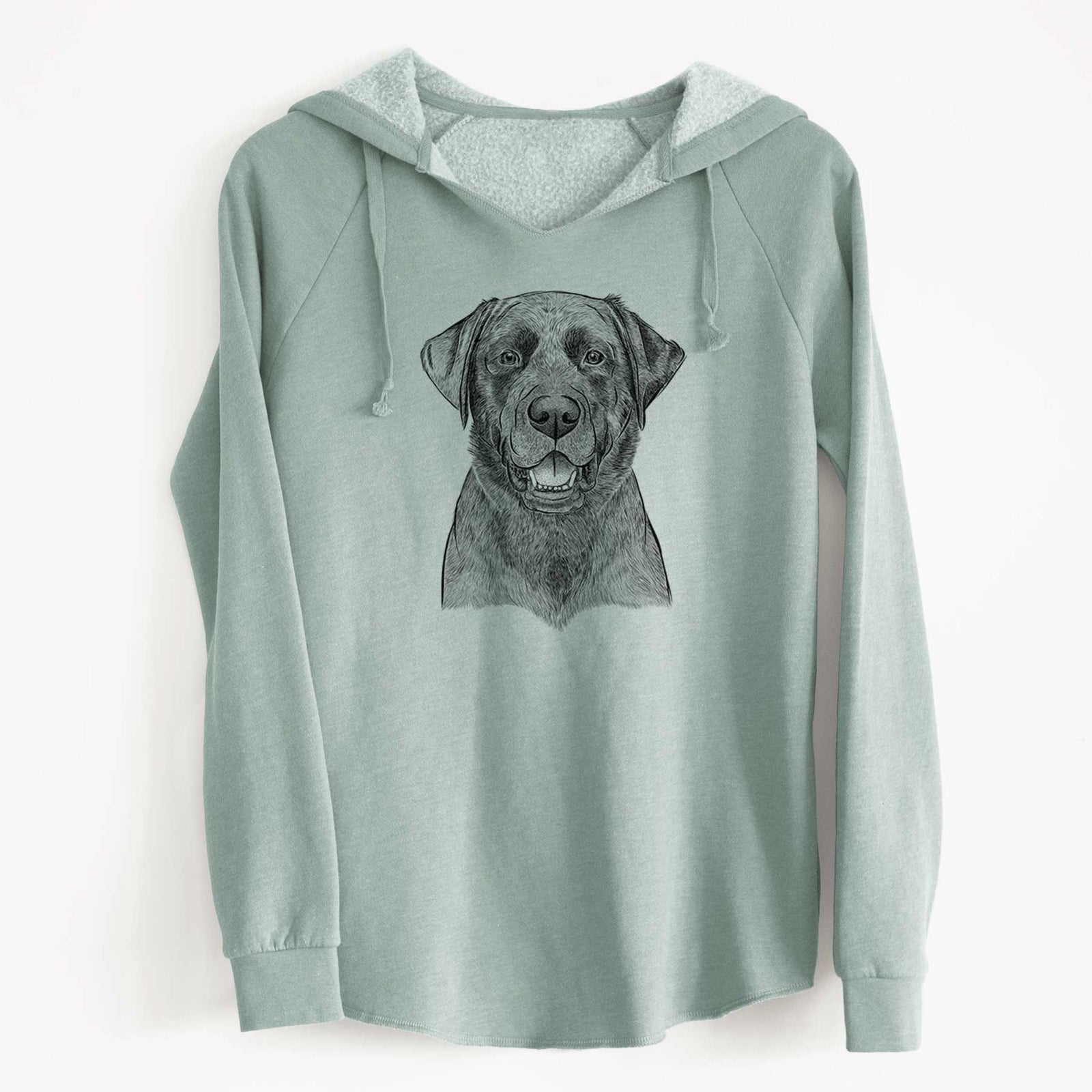 Bare Heath the Black Lab - Cali Wave Hooded Sweatshirt
