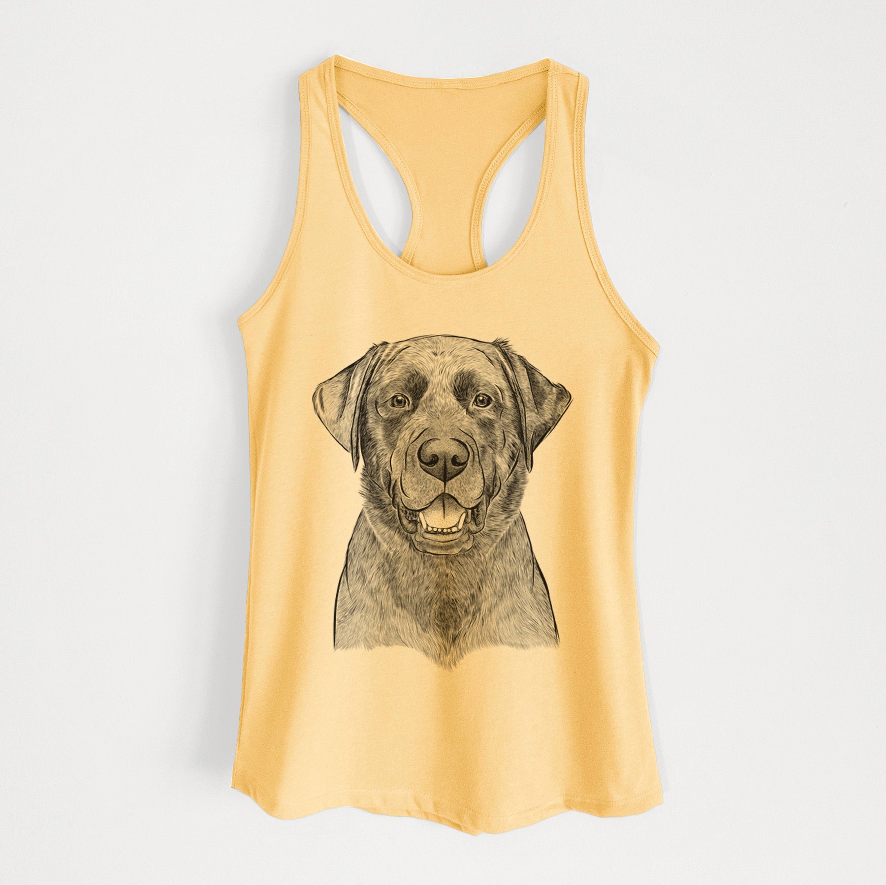 Heath the Black Lab - Women's Racerback Tanktop