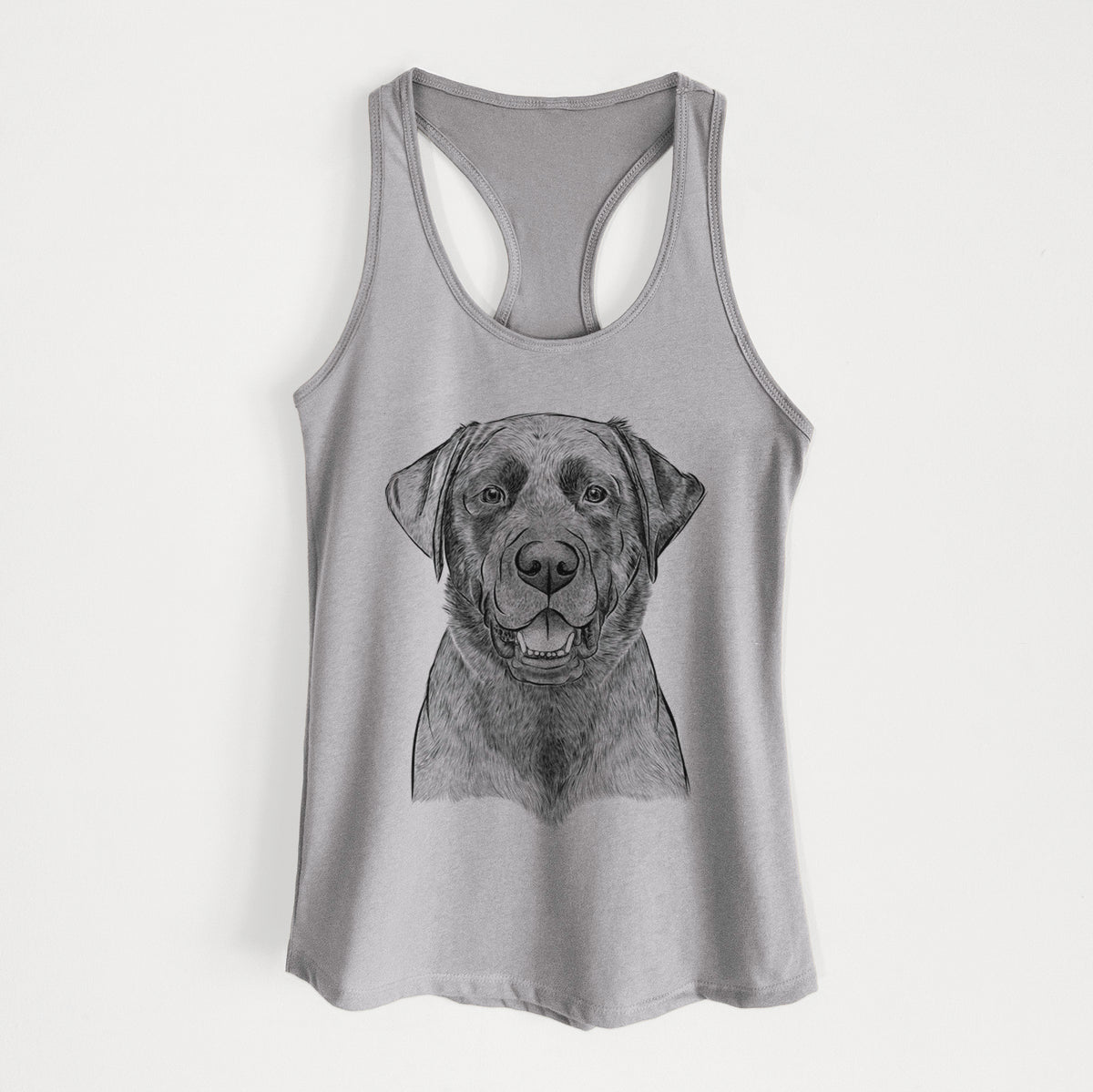 Heath the Black Lab - Women&#39;s Racerback Tanktop