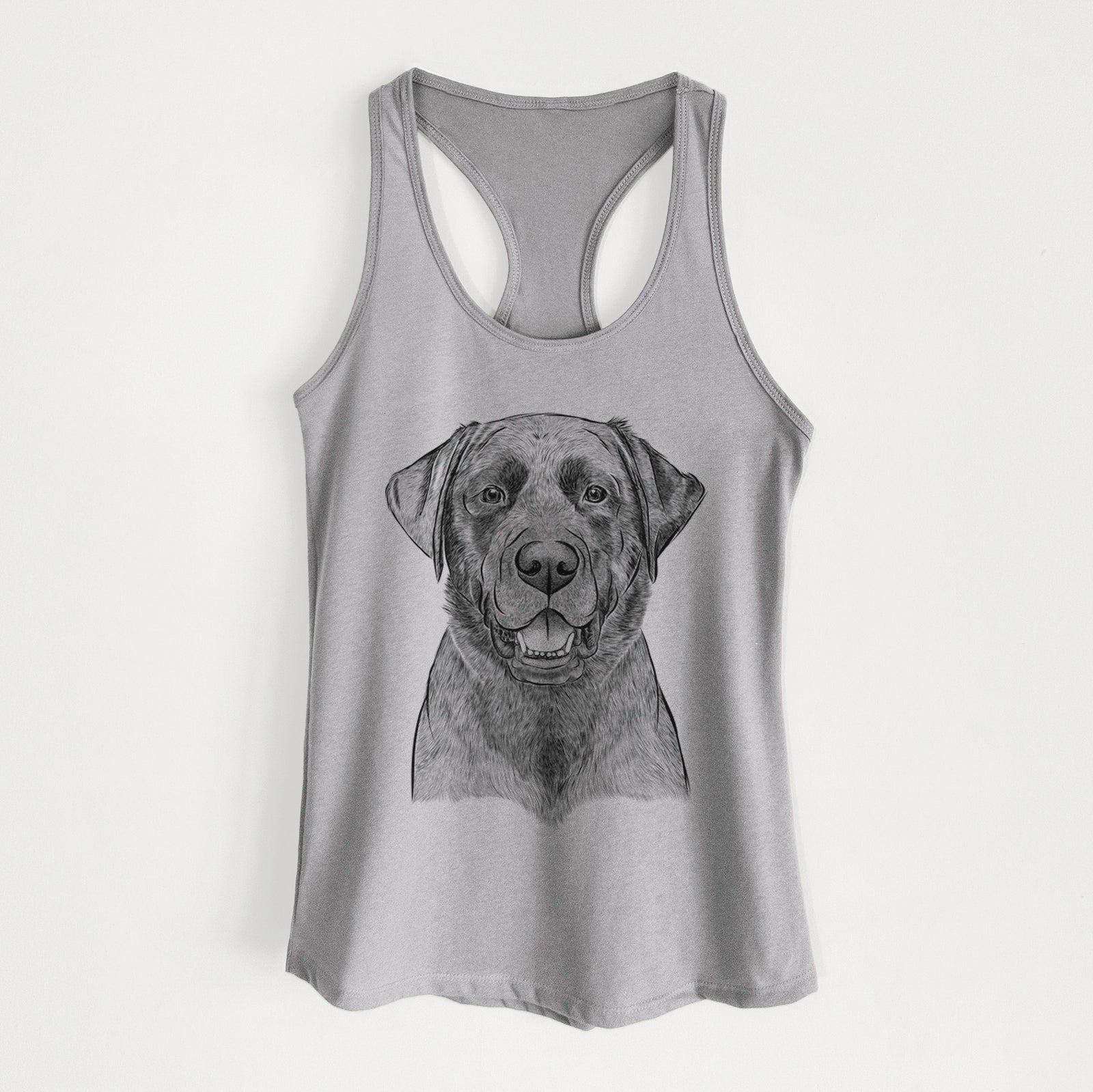 Heath the Black Lab - Women's Racerback Tanktop