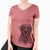 Bare Heath the Black Lab - Women's V-neck Shirt