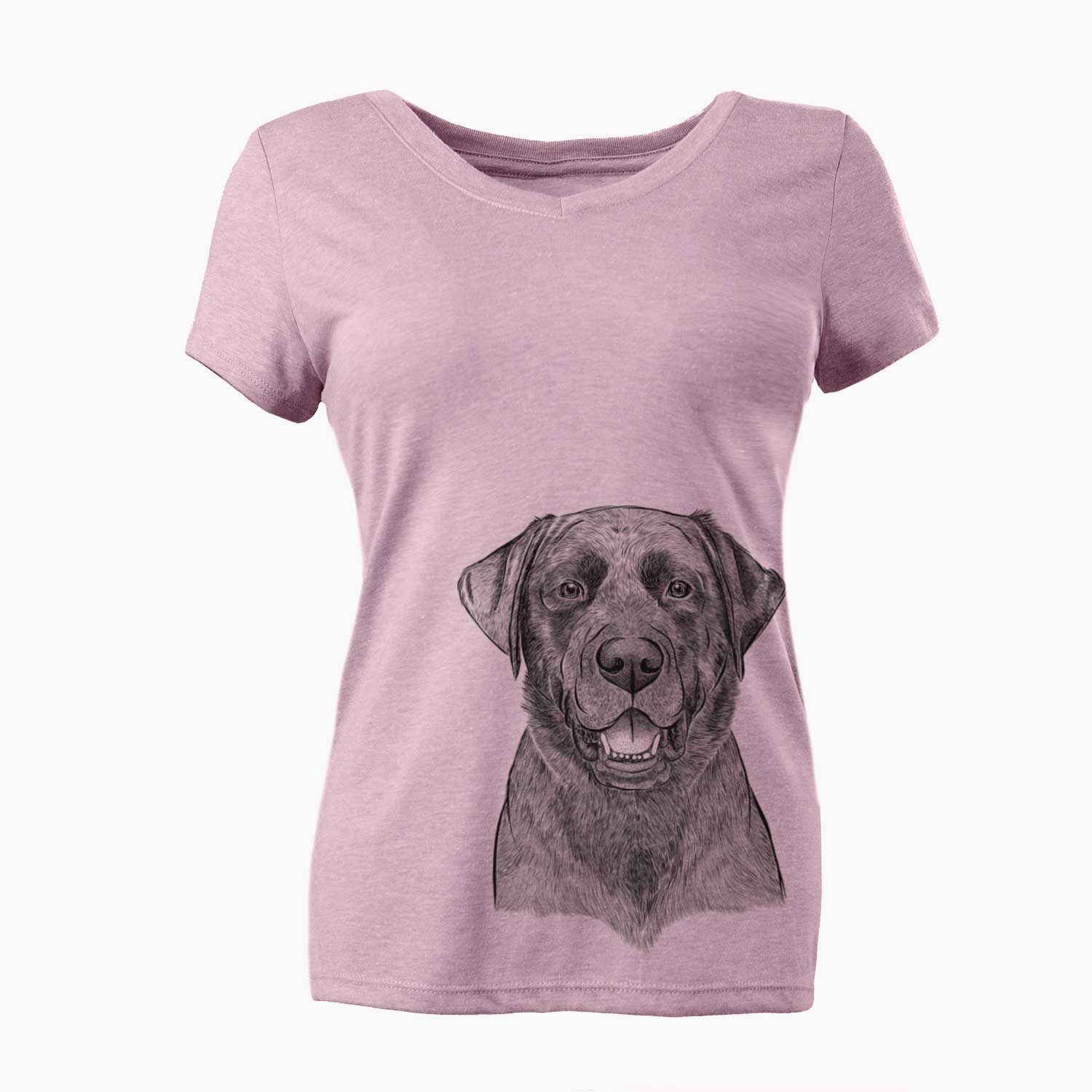 Bare Heath the Black Lab - Women's V-neck Shirt