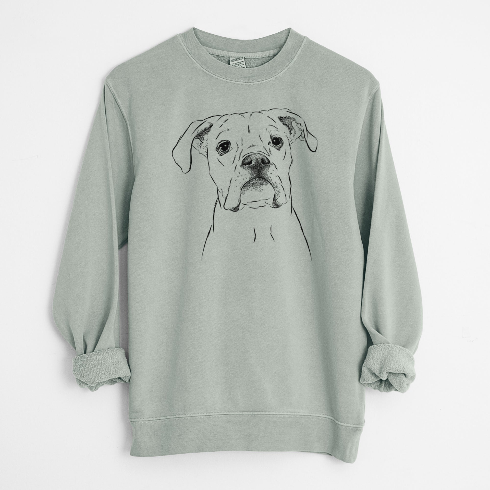 Bare Henley the Boxer - Unisex Pigment Dyed Crew Sweatshirt