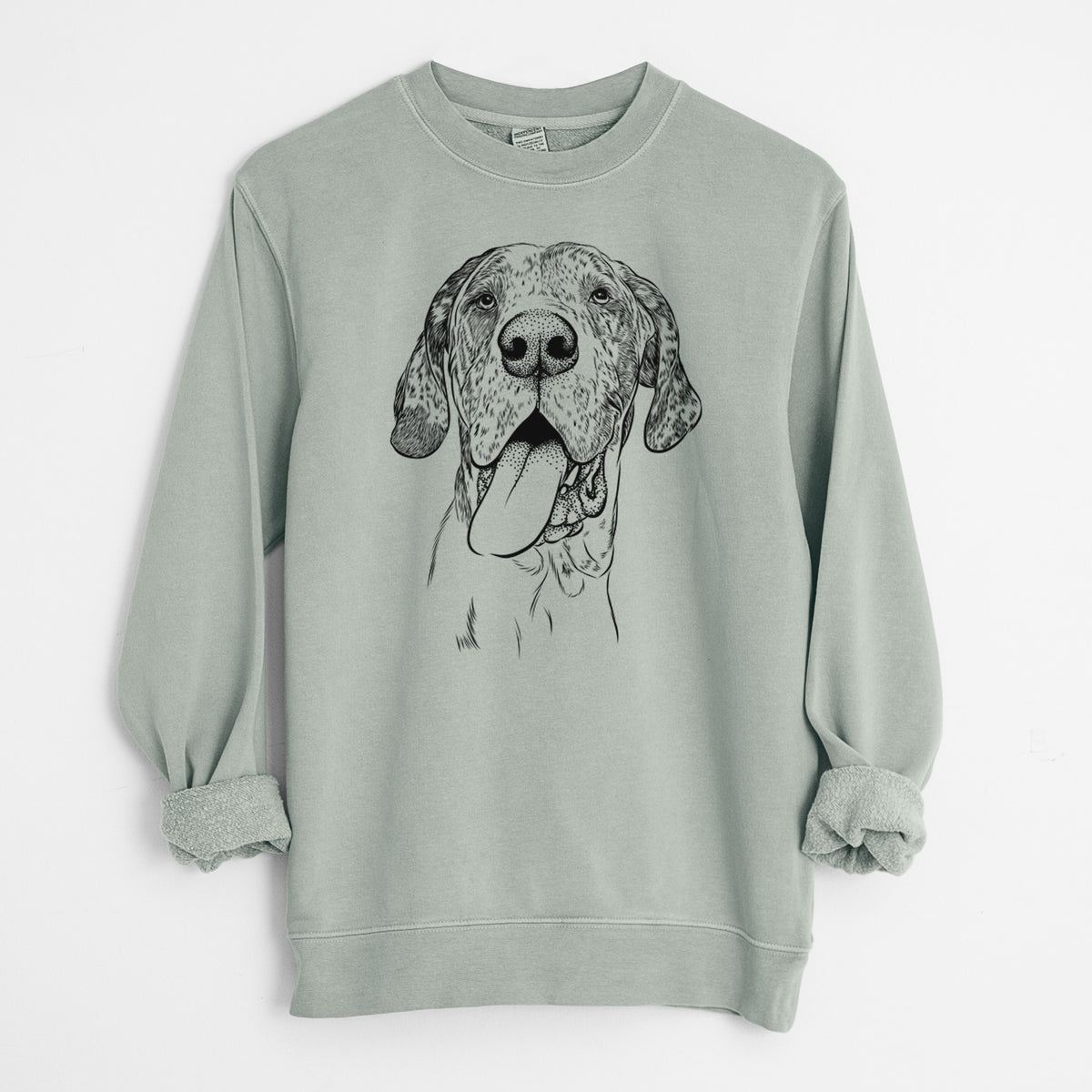 Bare Hennessey the Great Dane - Unisex Pigment Dyed Crew Sweatshirt
