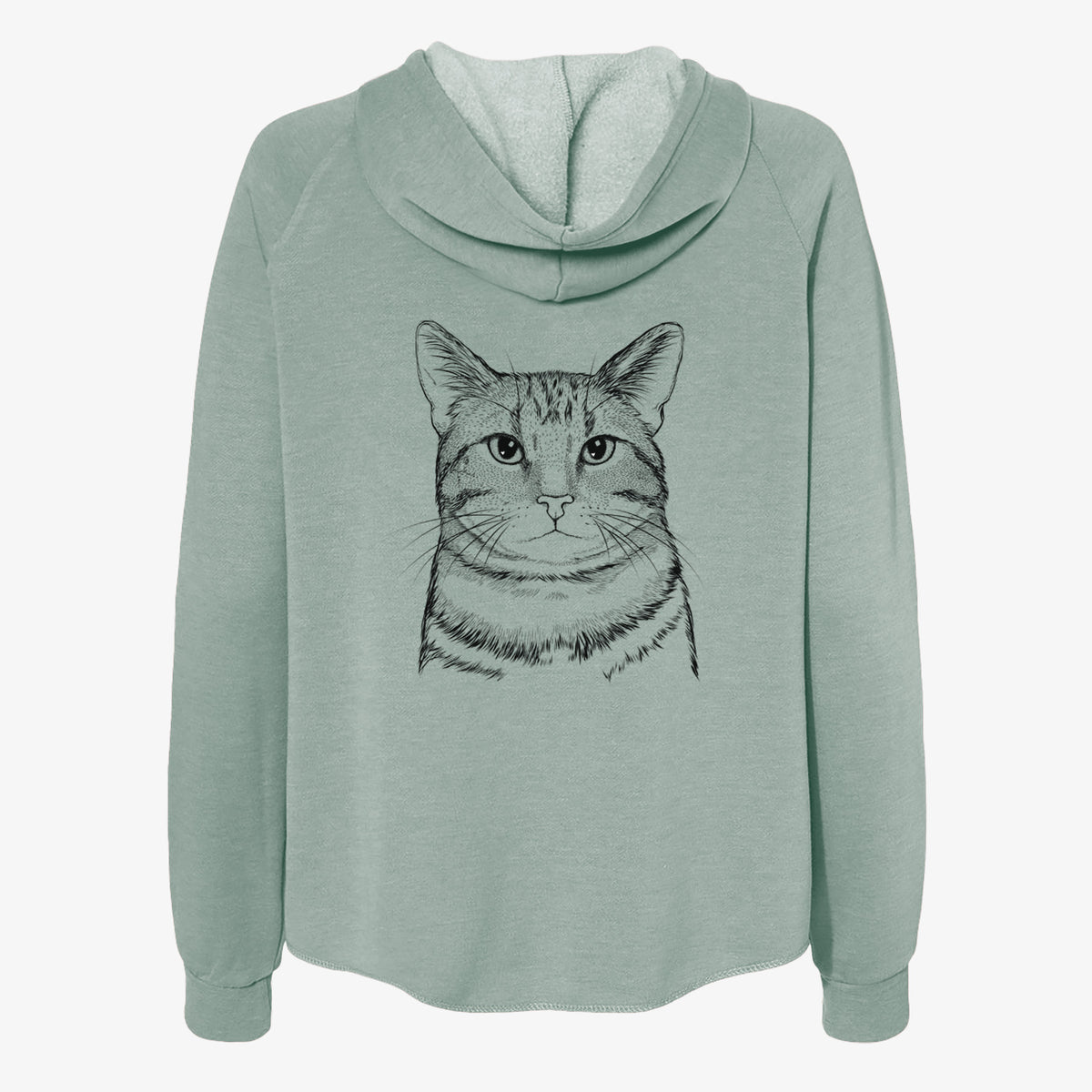 Henry the Bengal - Women's Cali Wave Zip-Up Sweatshirt