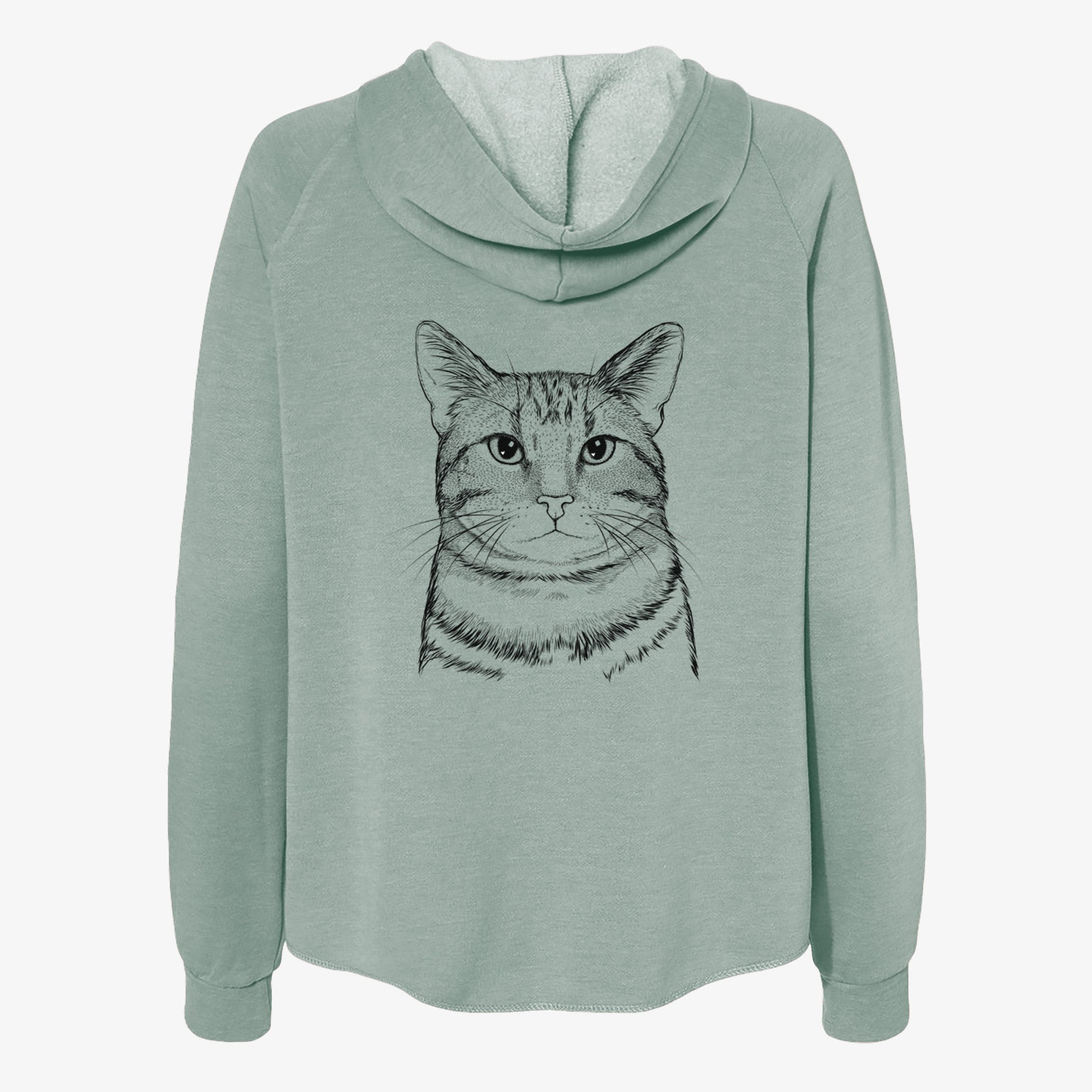 Henry the Bengal - Women's Cali Wave Zip-Up Sweatshirt