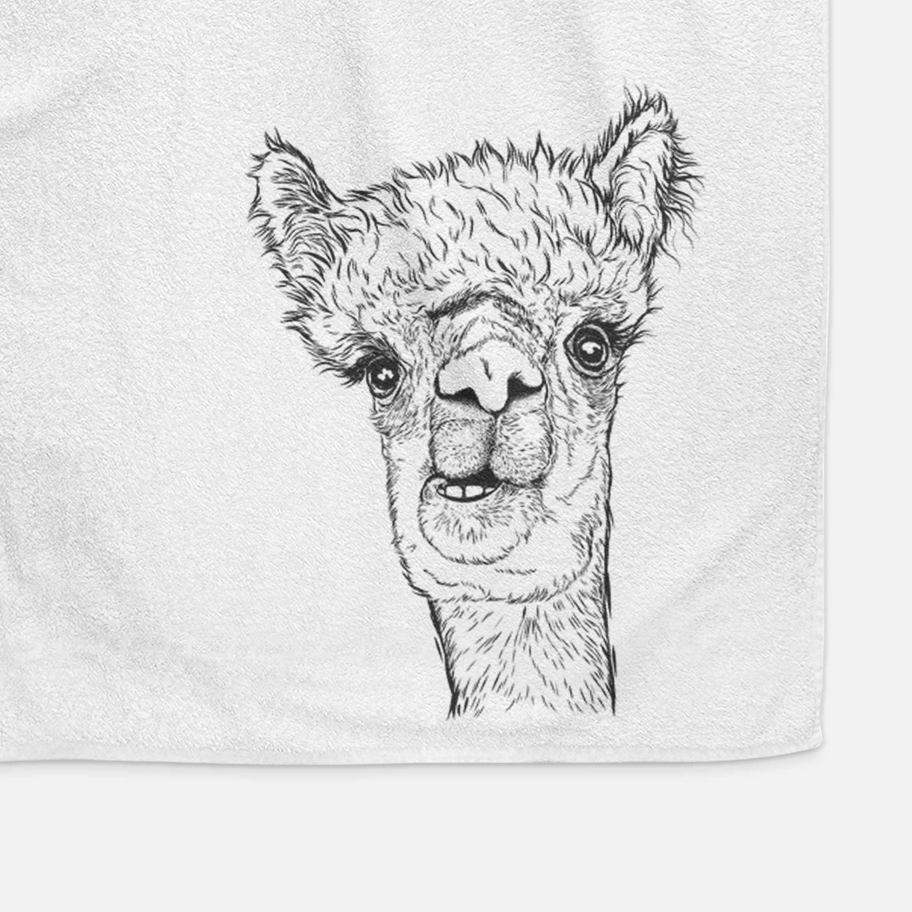 Henry the Alpaca Decorative Hand Towel