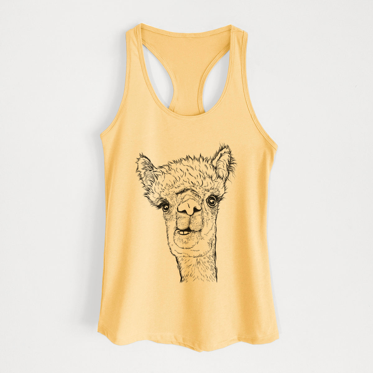 Henry the Alpaca - Women's Racerback Tanktop