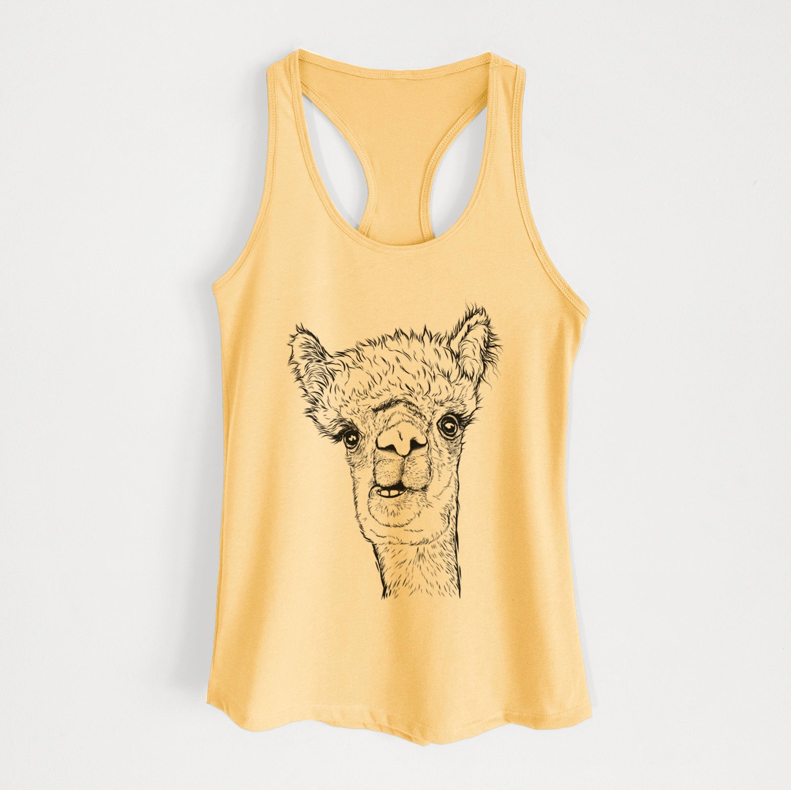 Henry the Alpaca - Women's Racerback Tanktop