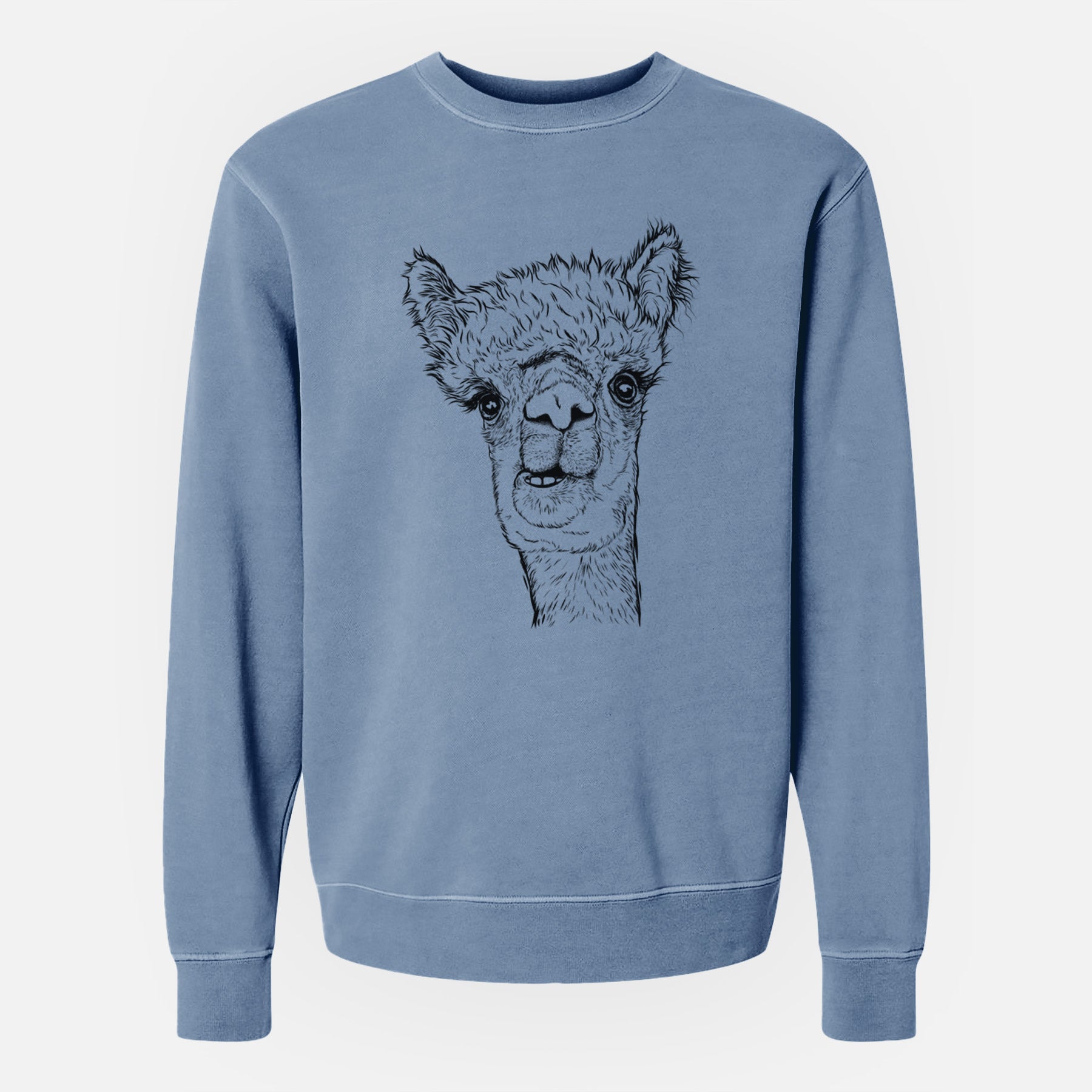 Bare Henry the Alpaca - Unisex Pigment Dyed Crew Sweatshirt