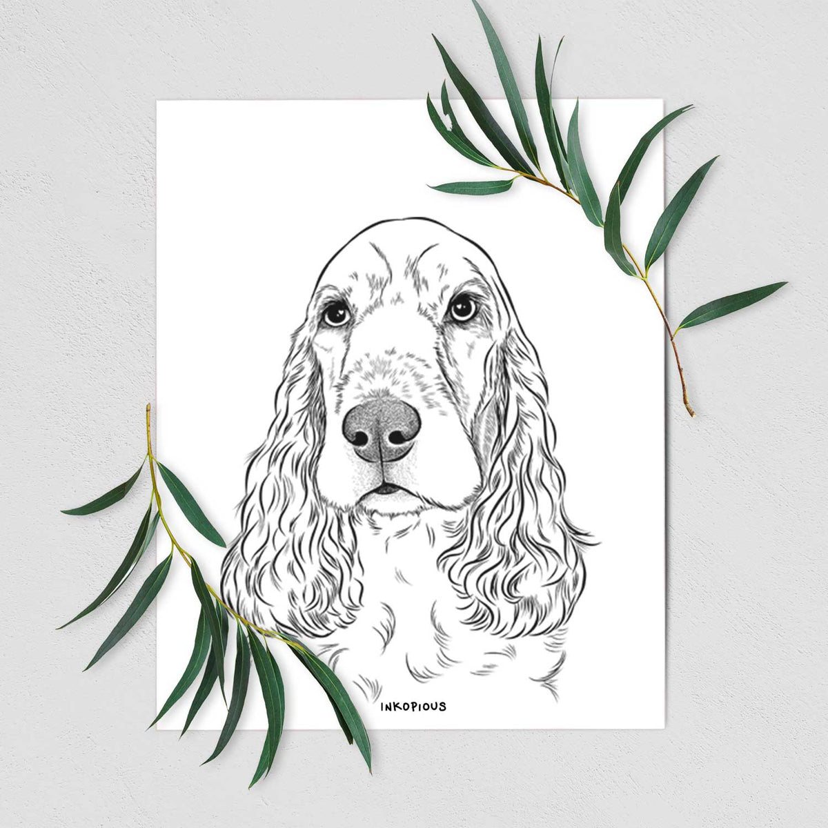 Henry the English Cocker Spaniel Art Print