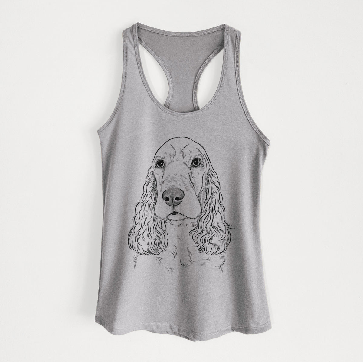 Henry the English Cocker Spaniel - Women&#39;s Racerback Tanktop