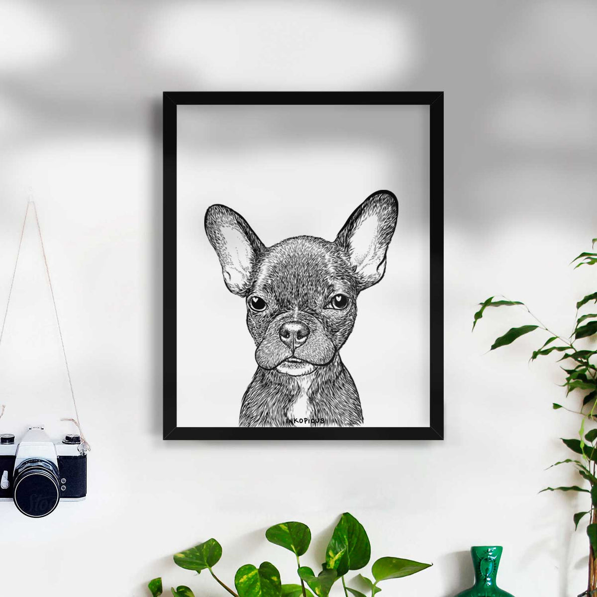 Henry the French Bulldog Art Print