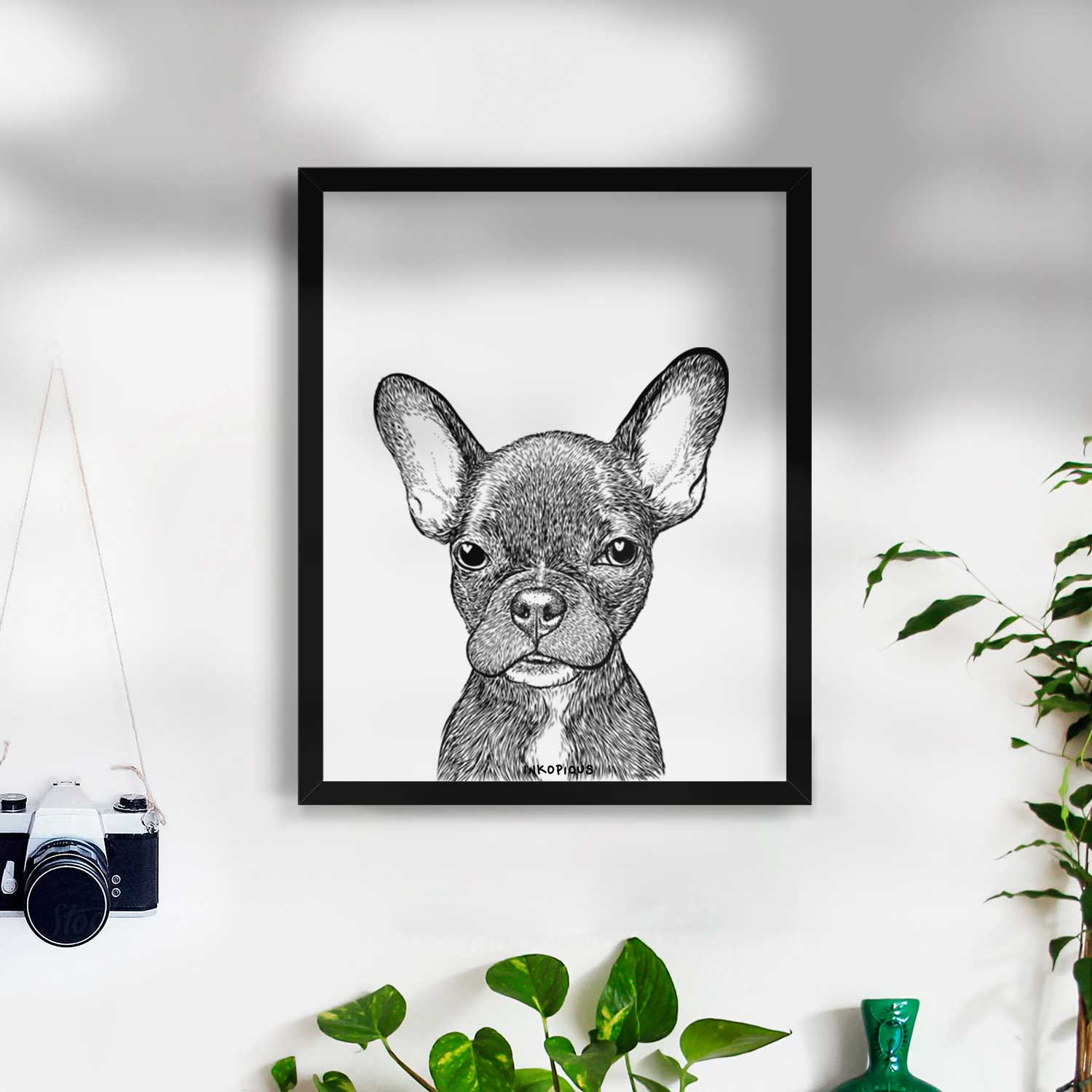 Henry the French Bulldog Art Print
