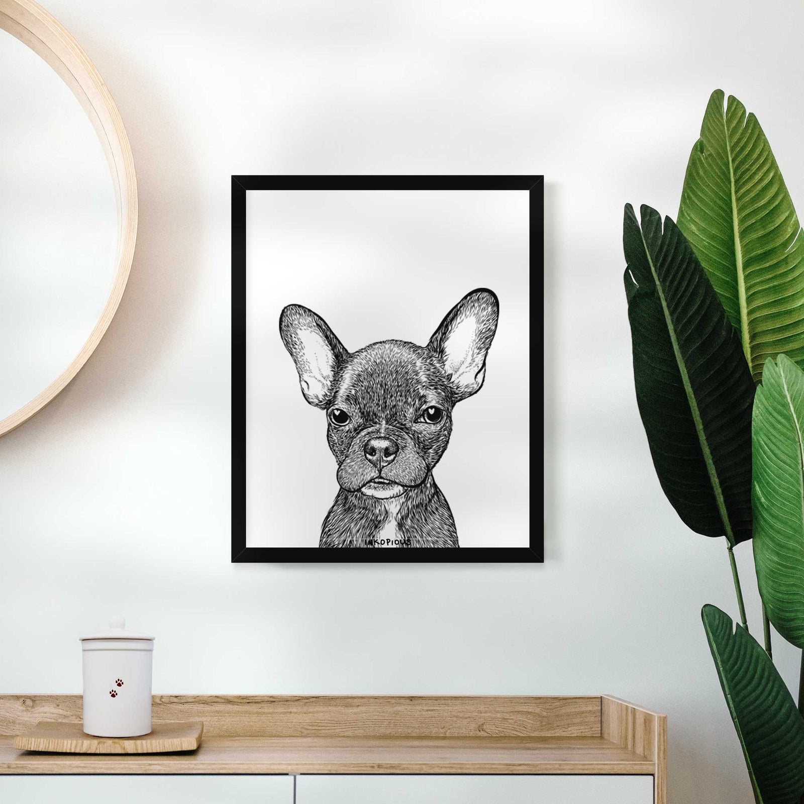 Henry the French Bulldog Art Print