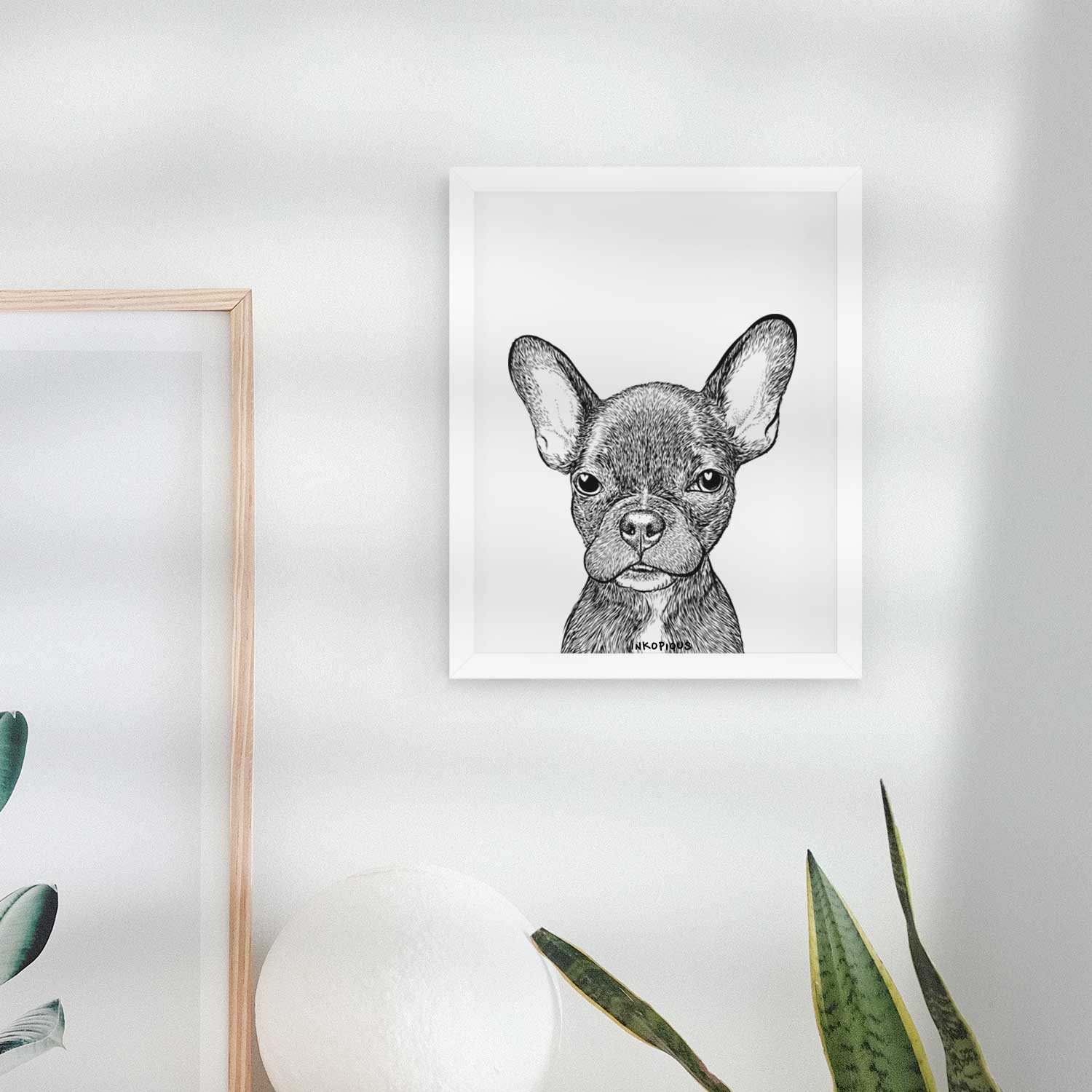 Henry the French Bulldog Art Print