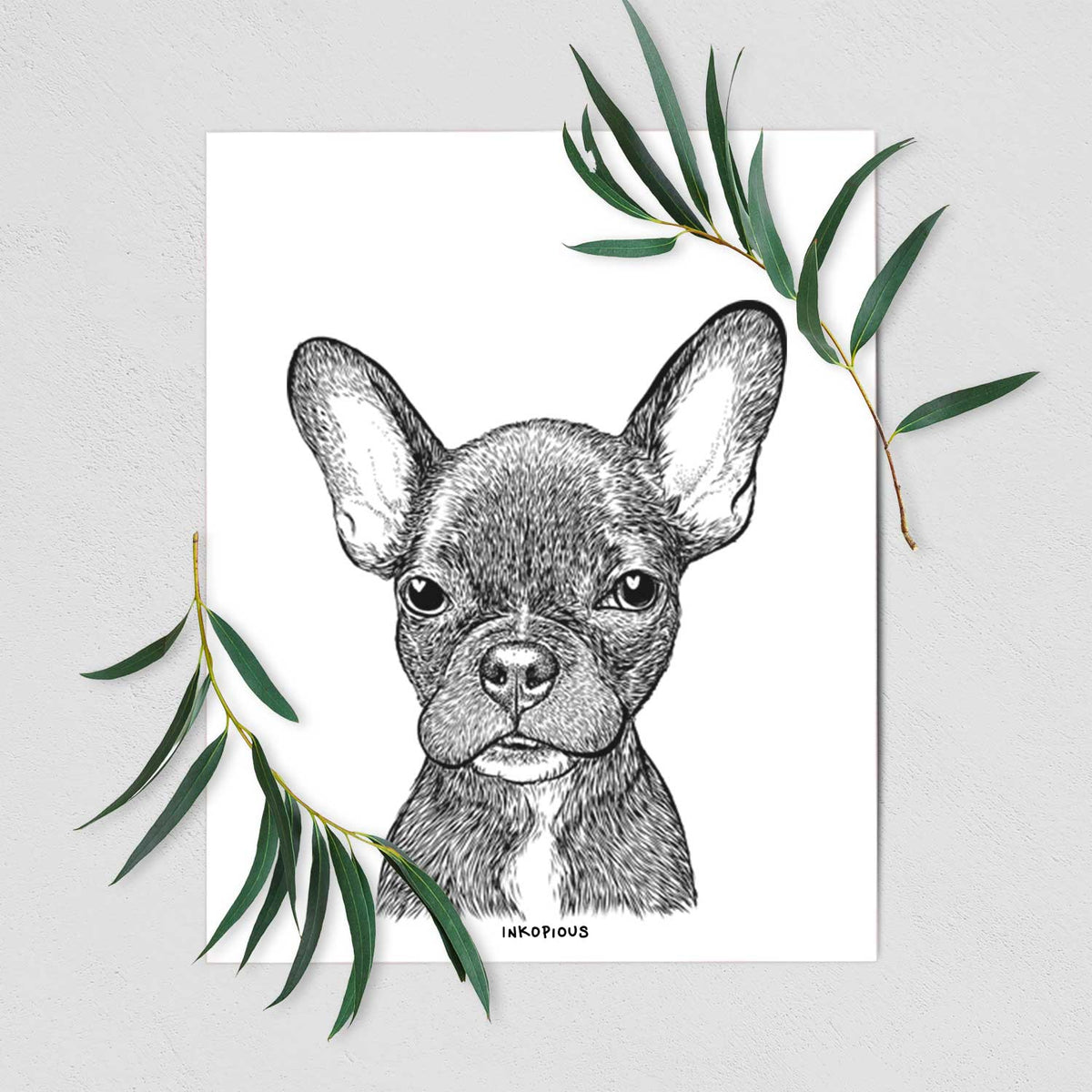 Henry the French Bulldog Art Print