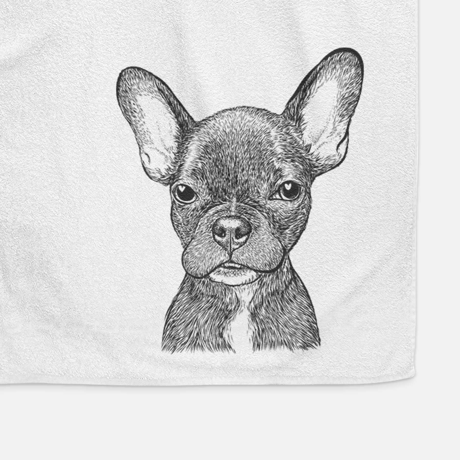 Henry the French Bulldog Decorative Hand Towel