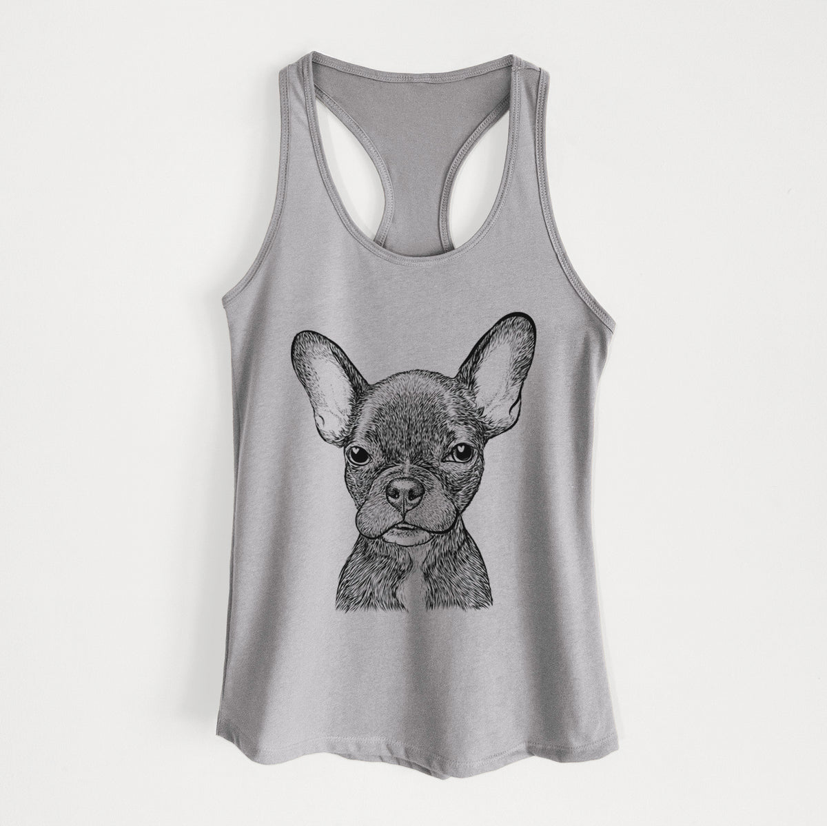 Henry the French Bulldog - Women&#39;s Racerback Tanktop