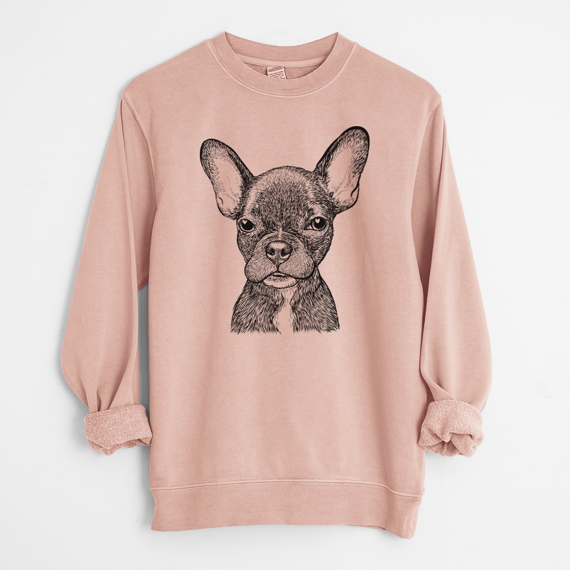 Bare Henry the French Bulldog - Unisex Pigment Dyed Crew Sweatshirt
