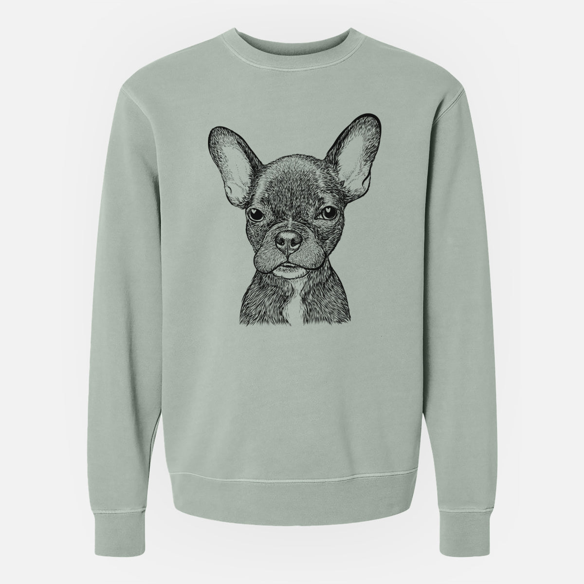 Bare Henry the French Bulldog - Unisex Pigment Dyed Crew Sweatshirt